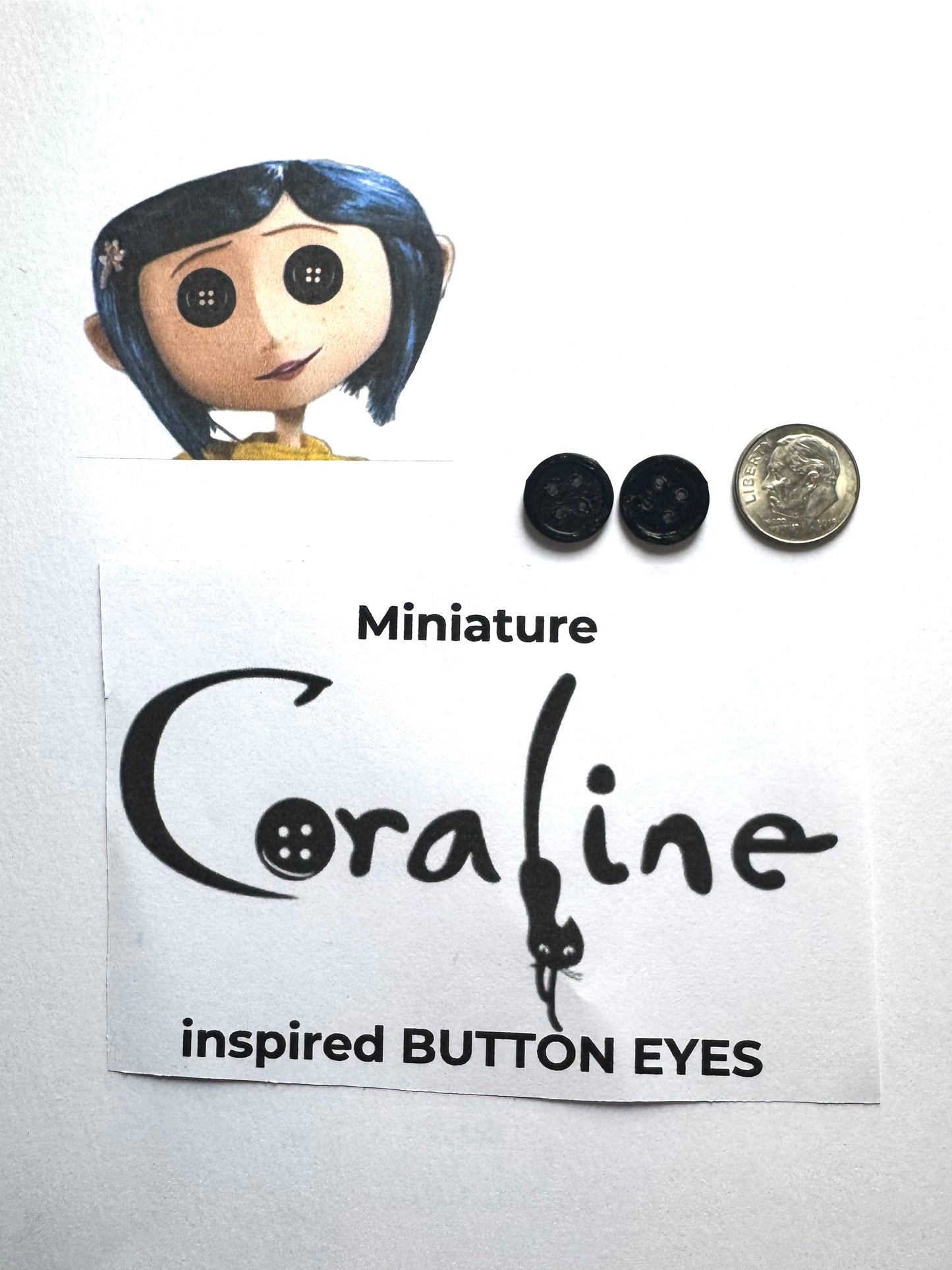Miniature Coraline/Other Mother Button Eyes