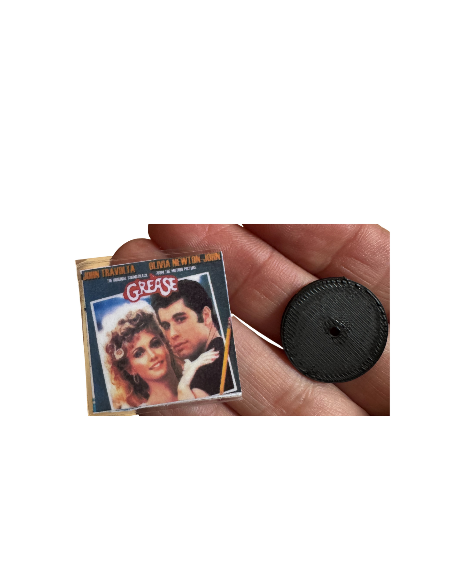 1:12 Size Miniature Grease Soundtrack Vinyl Record
