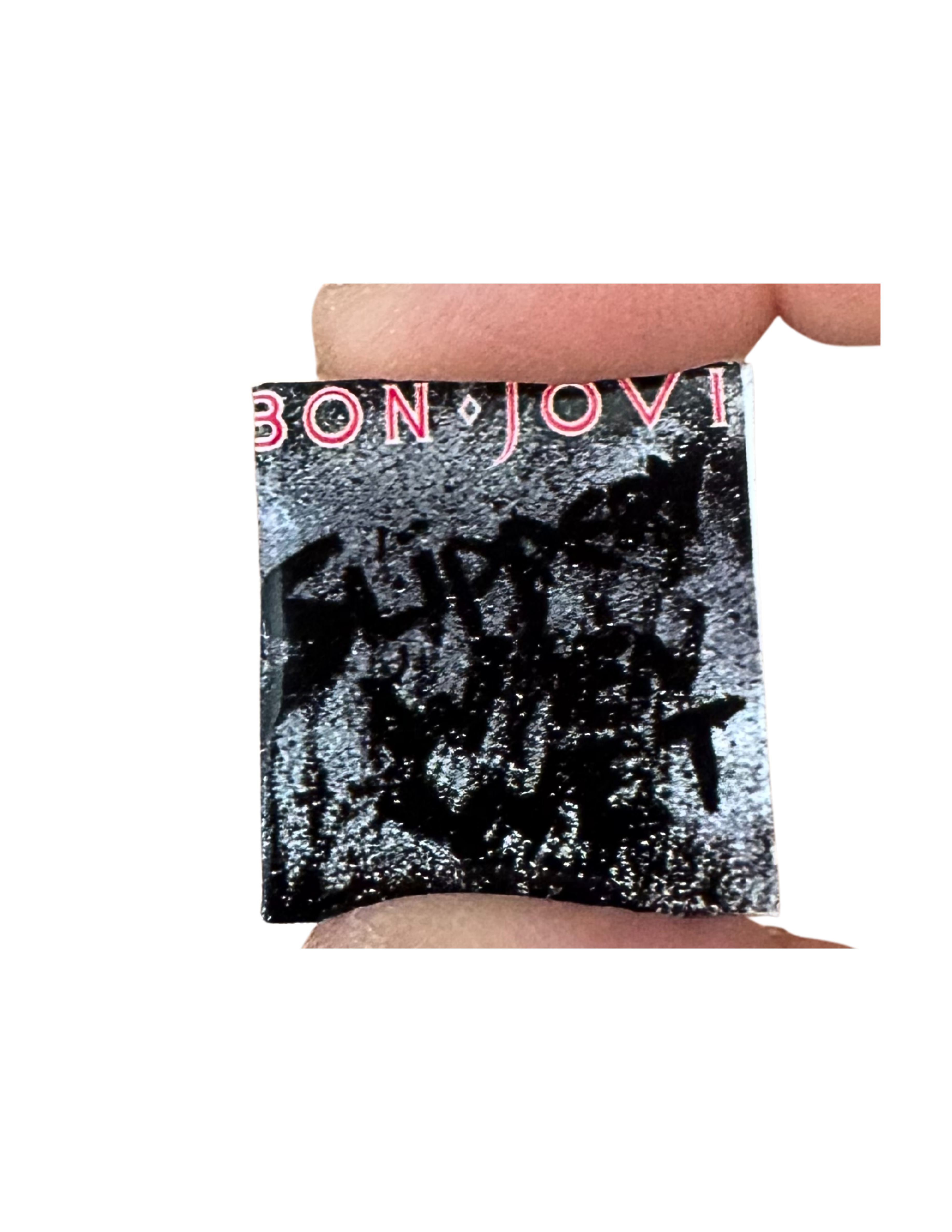Miniature 1:12 Scale Bon Jovi Vinyl Album Covers + Mini Record All Titles Available Bon Jovi Fan Gift