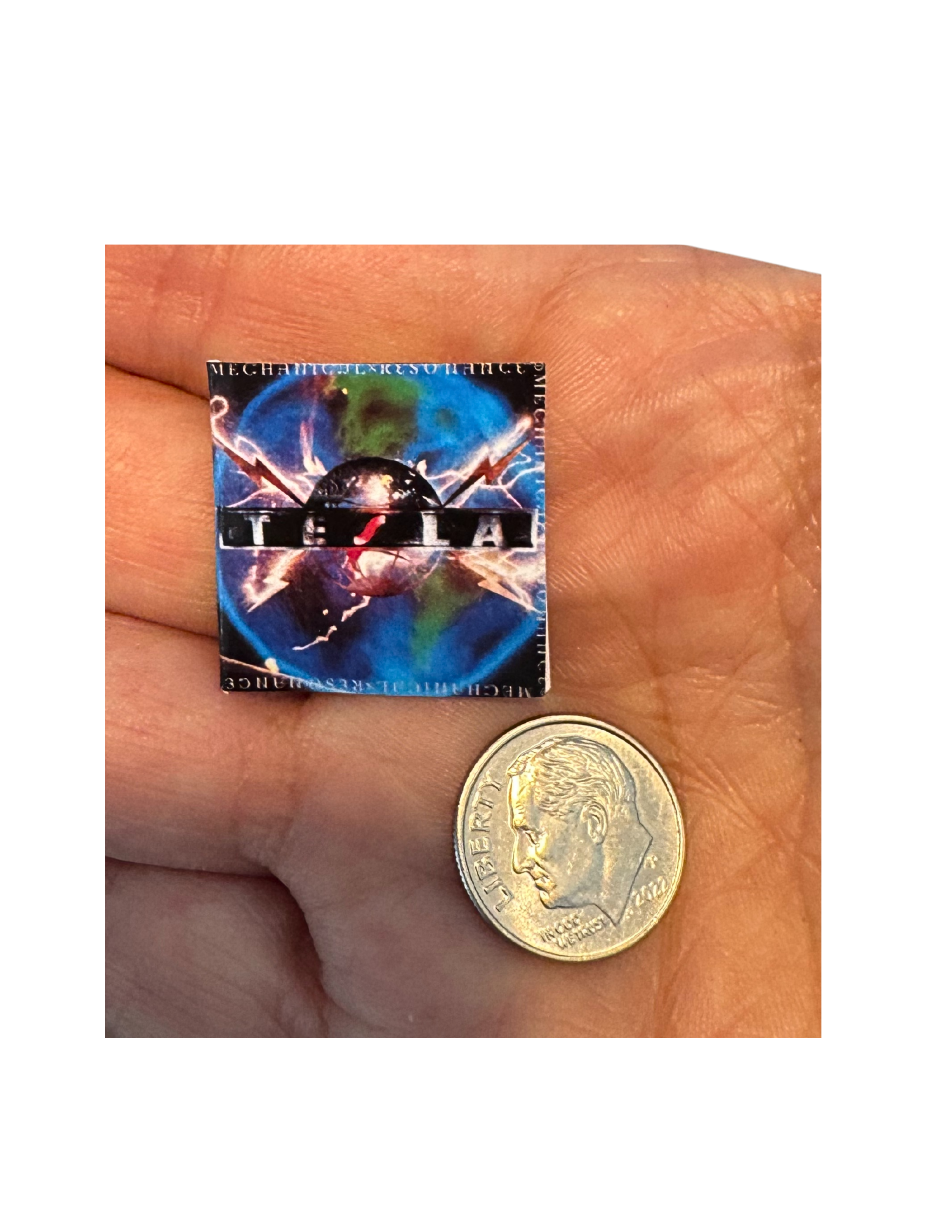 Miniature 1:12 Scale Tesla Vinyl Album Covers + Mini Record Tesla Band Collectible Miniature Records All Titles Available Little Suzi