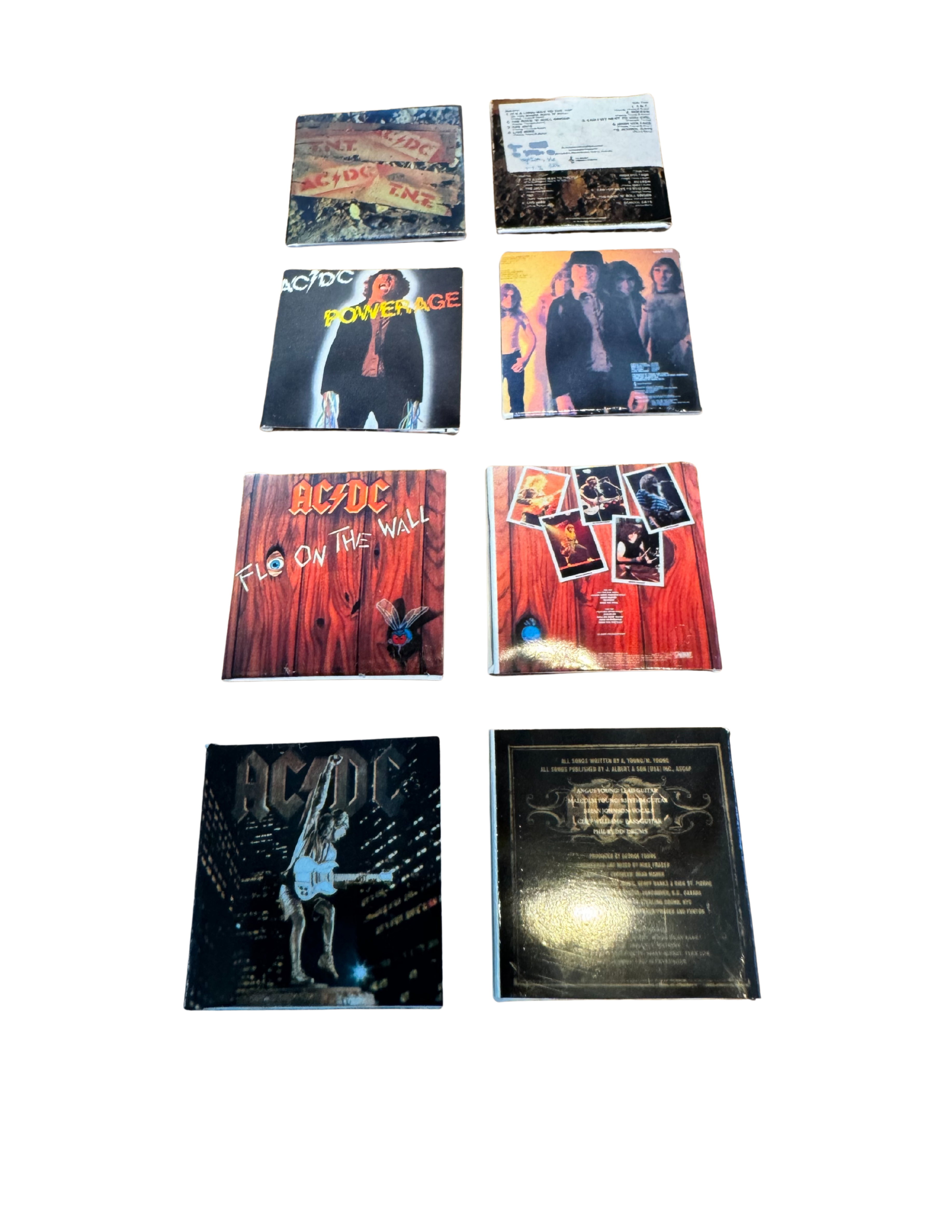 Miniature AC/DC Vinyl Records | 1:12 Scale | Includes 3D Printed Record | Dollhouse Rock Decor ac/dc Fan Unique Gift All Titles Available