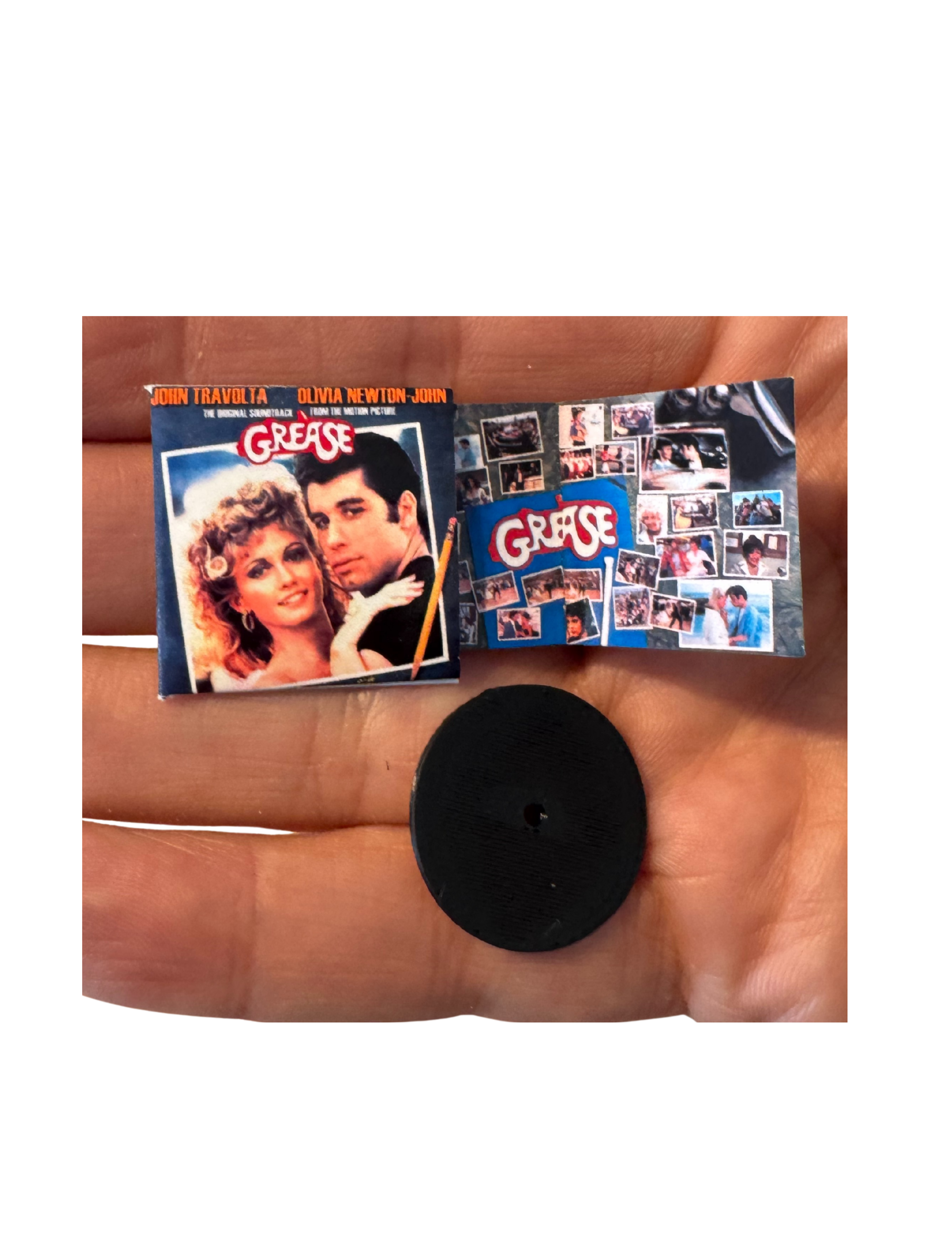 1:12 Size Miniature Grease Soundtrack Vinyl Record