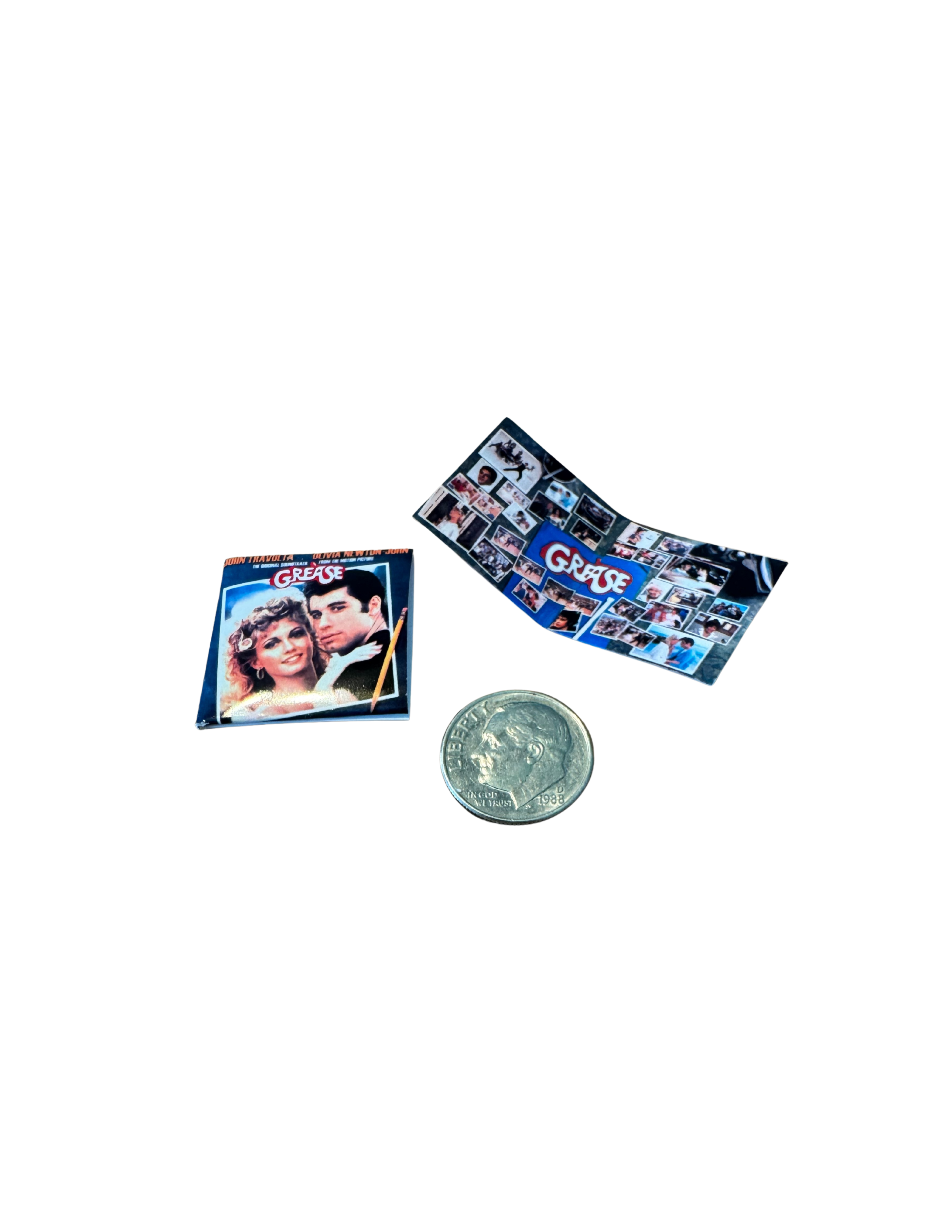 1:12 Size Miniature Grease Soundtrack Vinyl Record