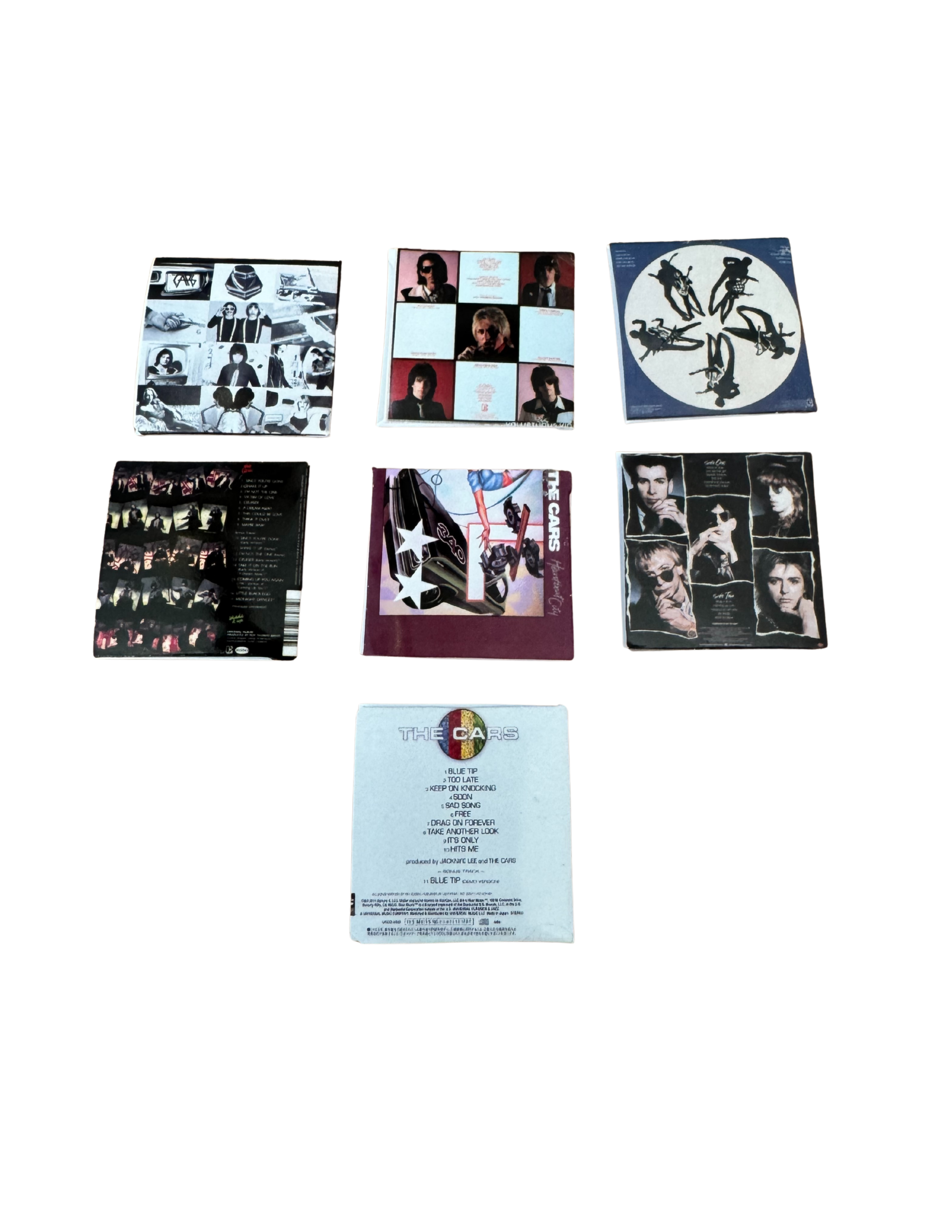 Miniature 1:12 Scale The Cars Vinyl Album Covers + Mini Vinyl