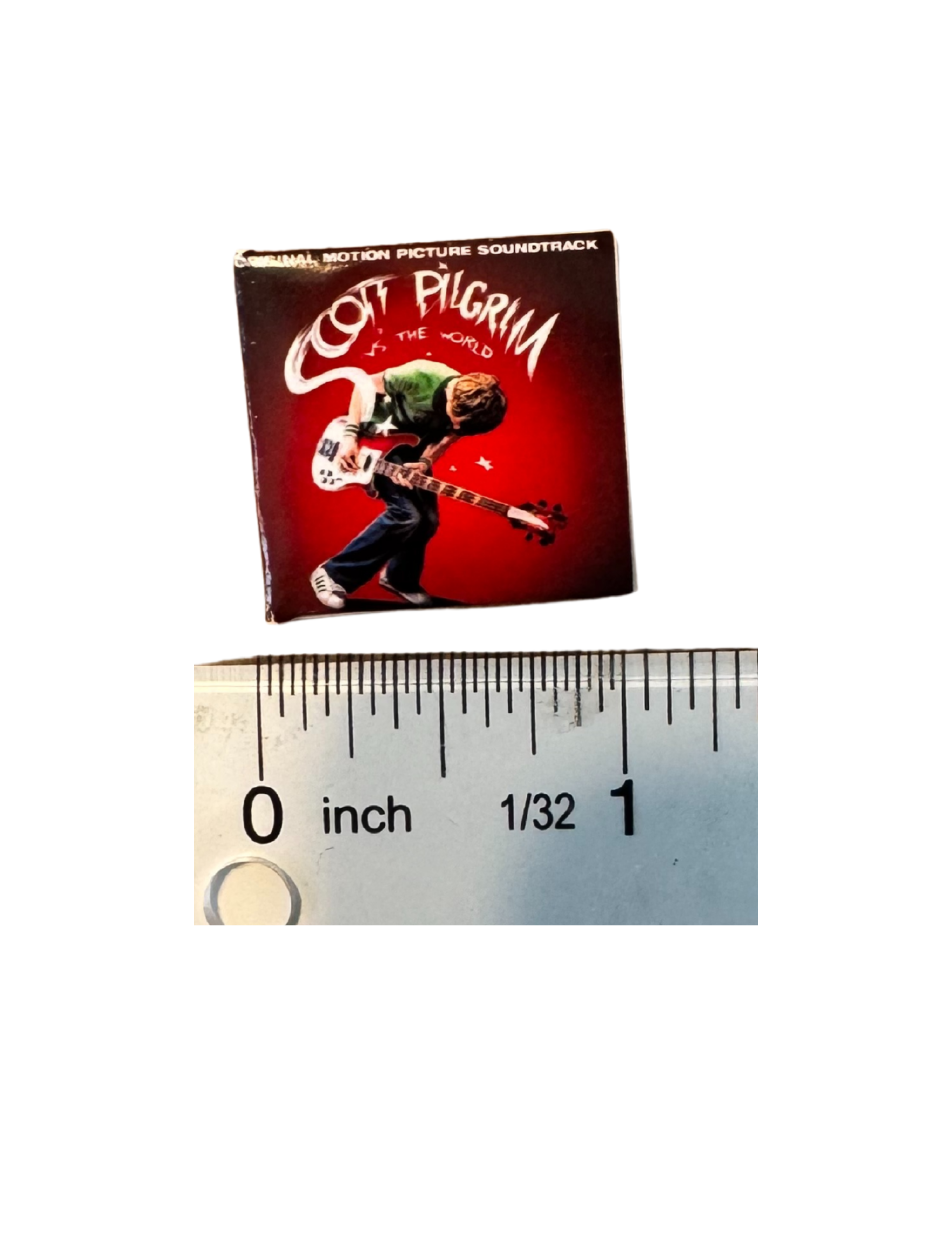 Miniature 1:12 Scale Scott Pilgrim vs. the World Soundtrack Vinyl Album Cover + Mini Record