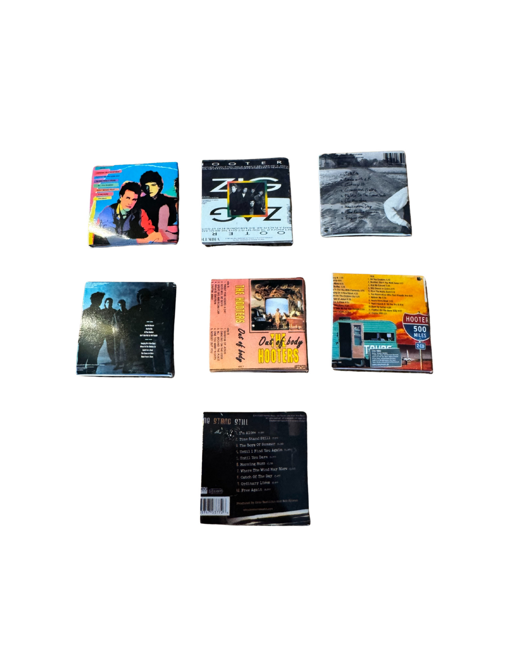 Miniature 1:12 Scale The Hooters Vinyl Album Covers + Mini Record