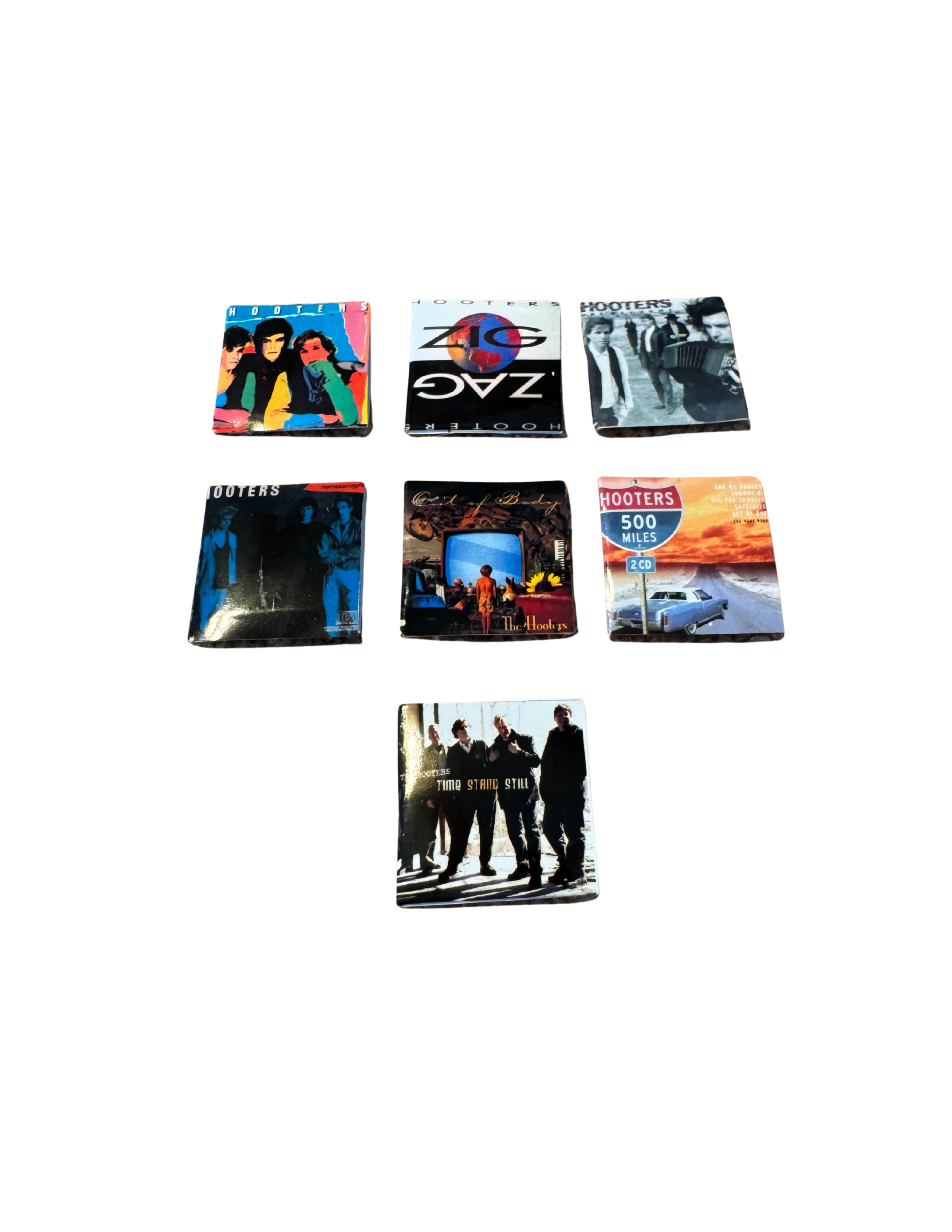Miniature 1:12 Scale The Hooters Vinyl Album Covers + Mini Record