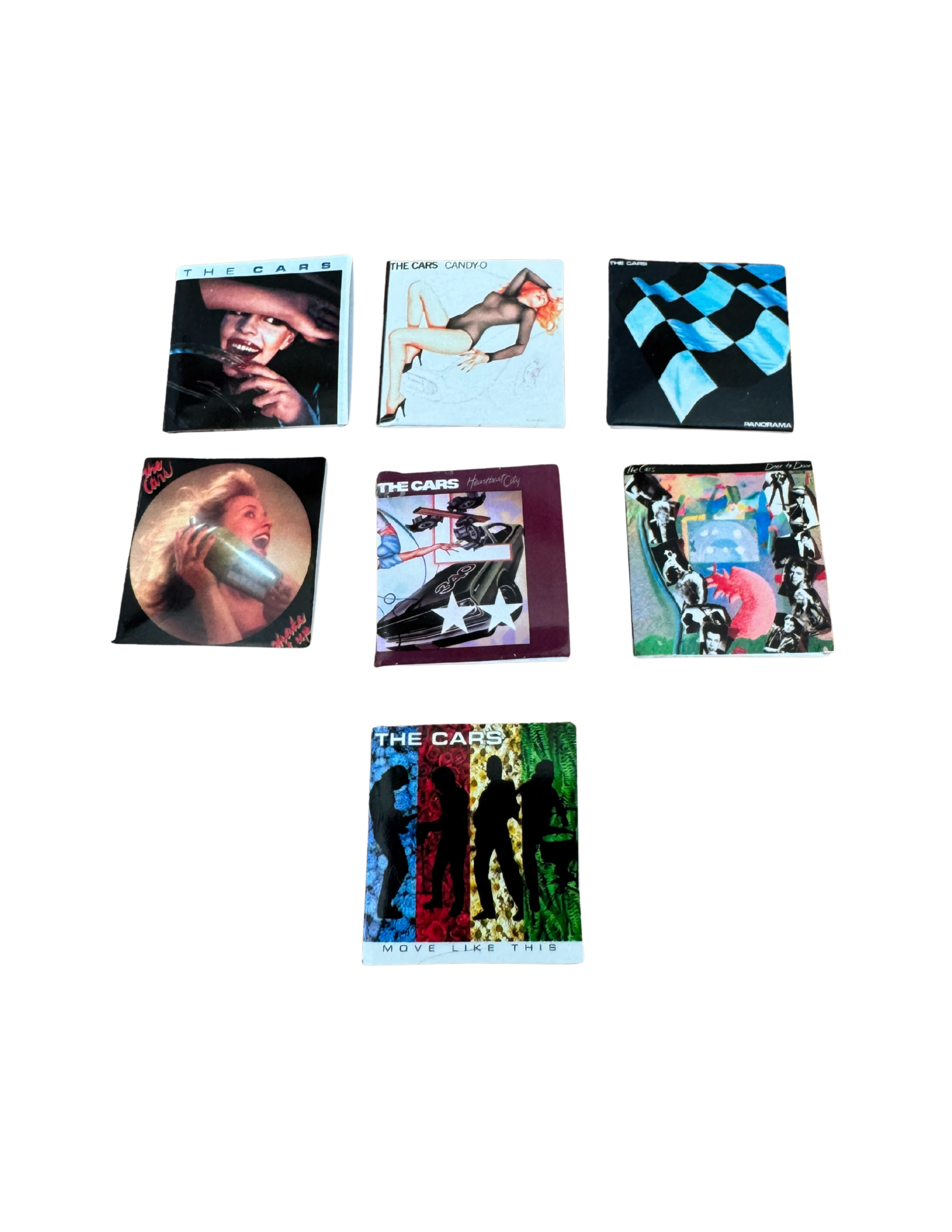Miniature 1:12 Scale The Cars Vinyl Album Covers + Mini Vinyl