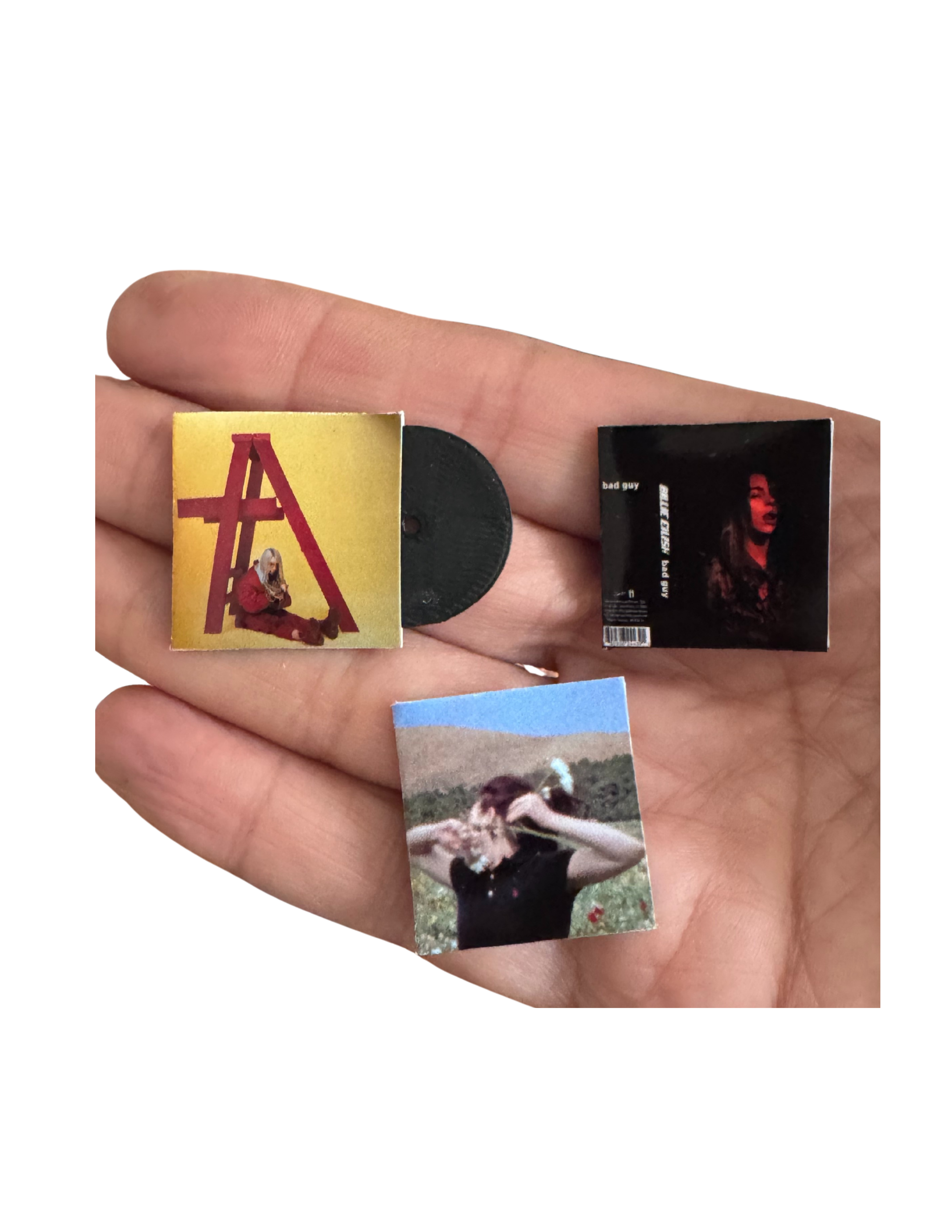 1:12 Size Miniature Billie Eilish Vinyl Records