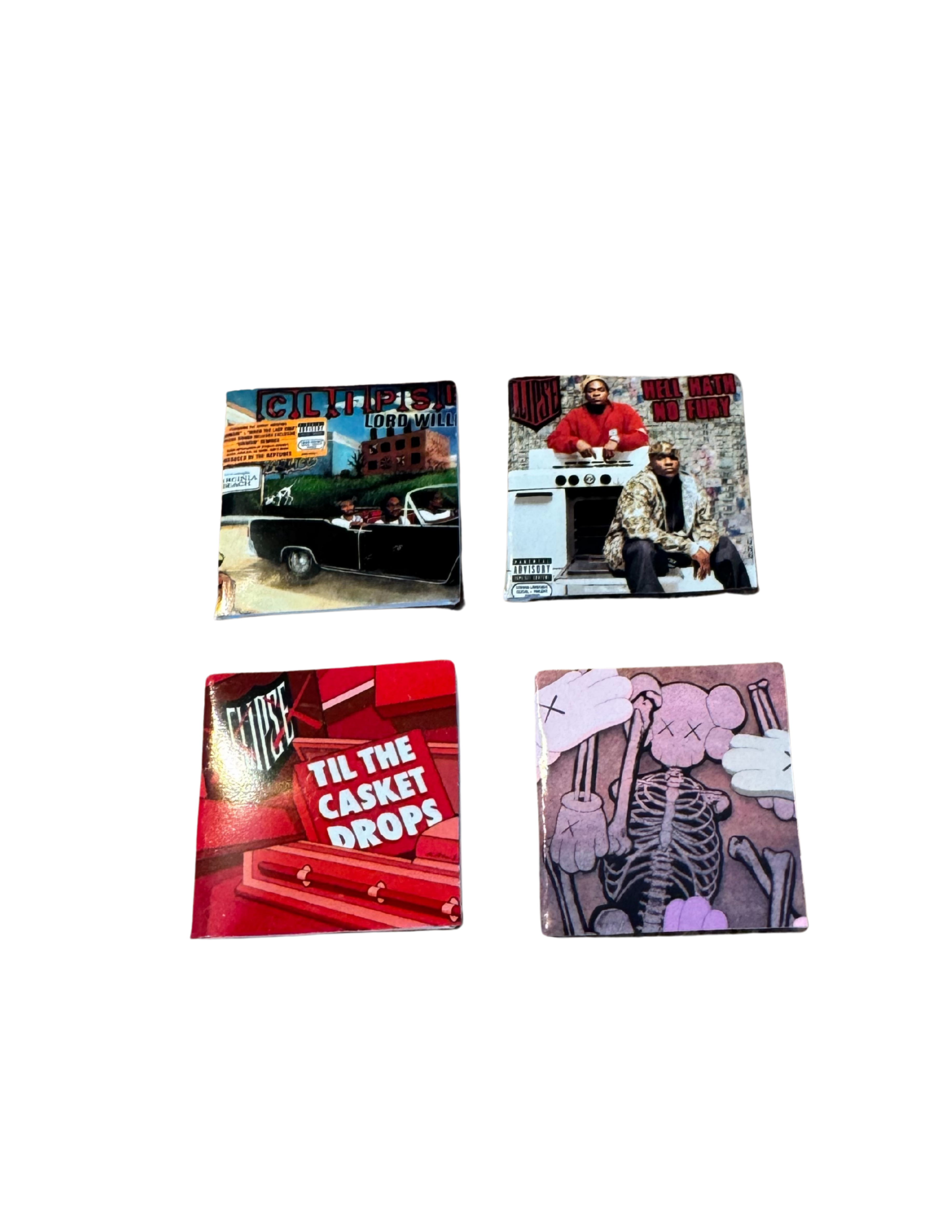 Miniature 1:12 Scale Clipse Vinyl Album Covers + Mini Record