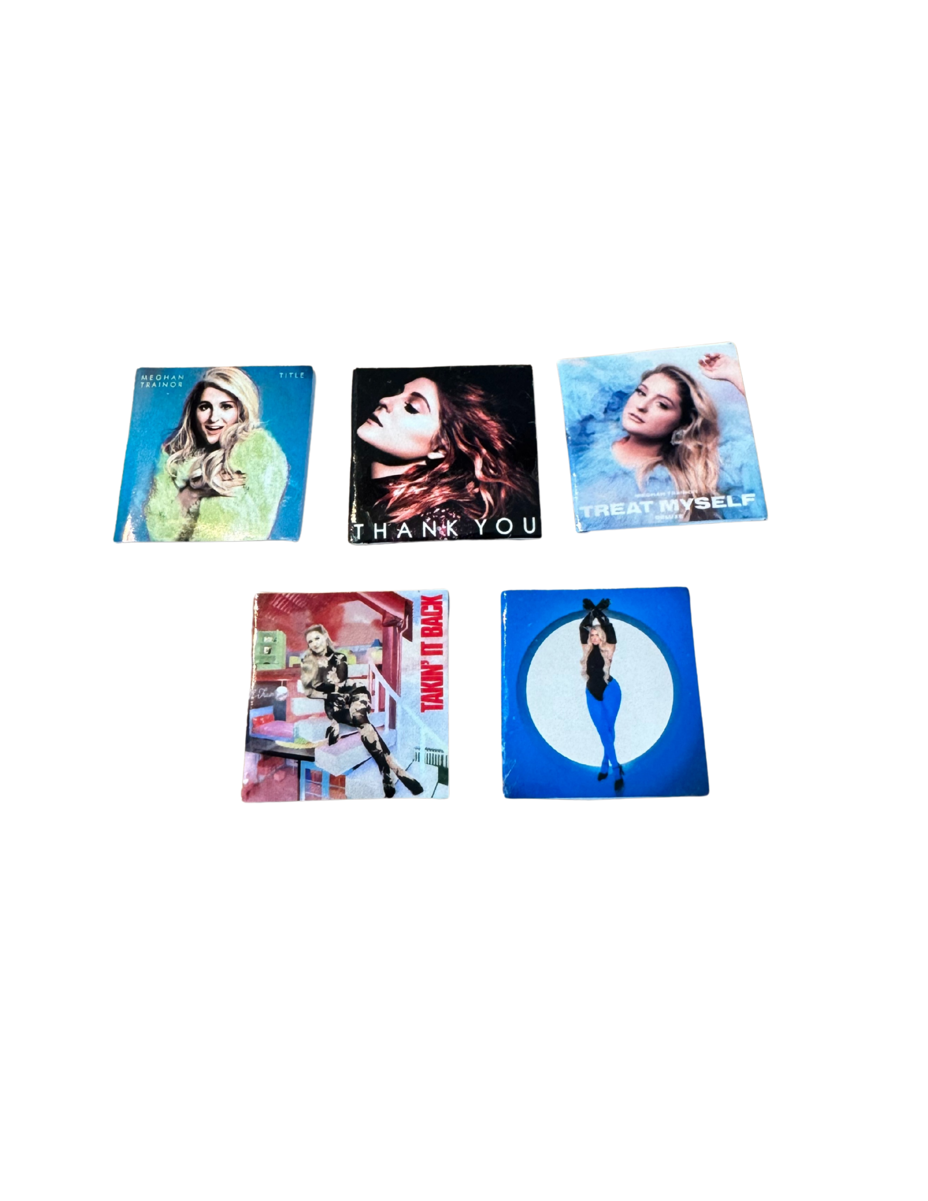 Miniature 1:12 Scale Meghan Trainor Collectibles Vinyl Album Covers + Mini Record Meghan Trainor Fan Gift