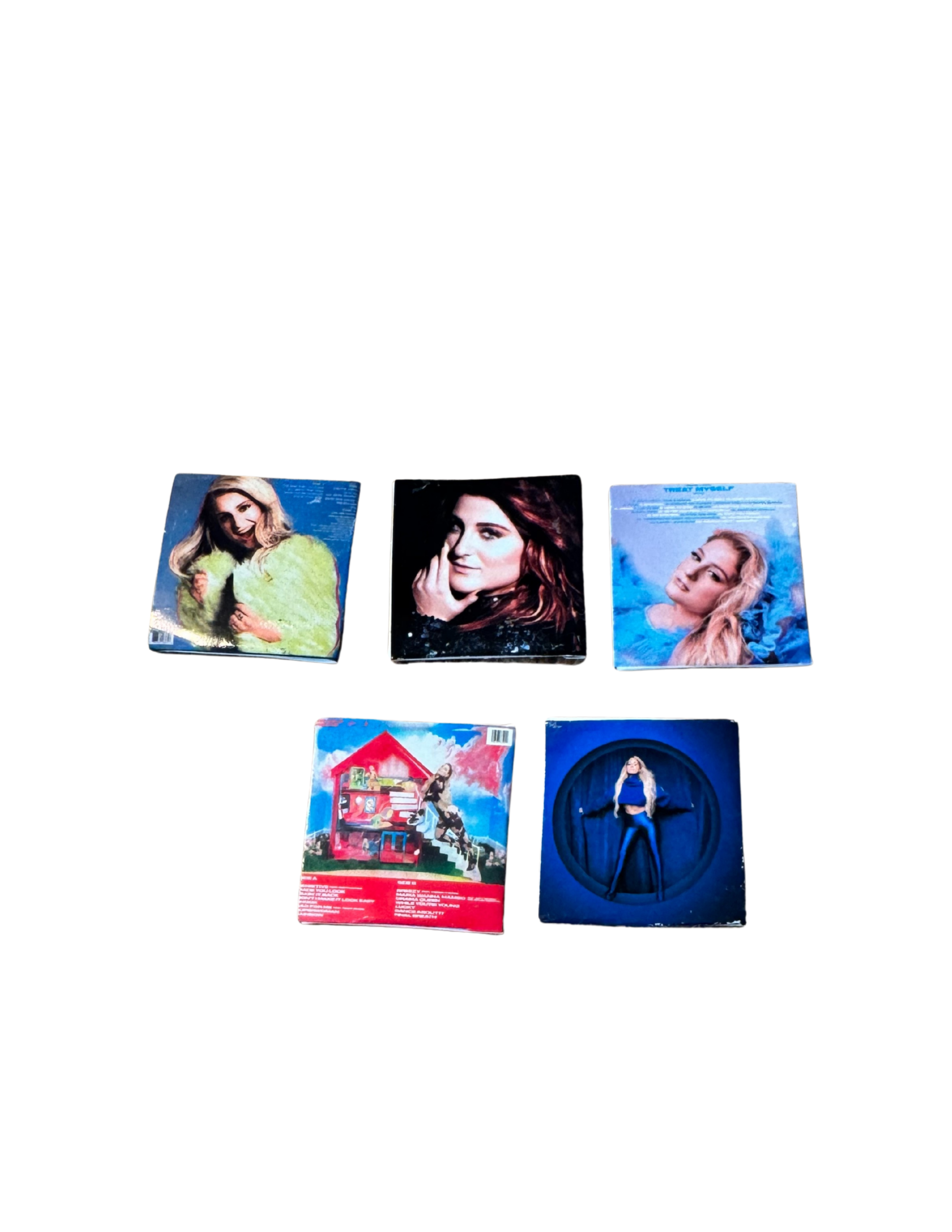 Miniature 1:12 Scale Meghan Trainor Collectibles Vinyl Album Covers + Mini Record Meghan Trainor Fan Gift