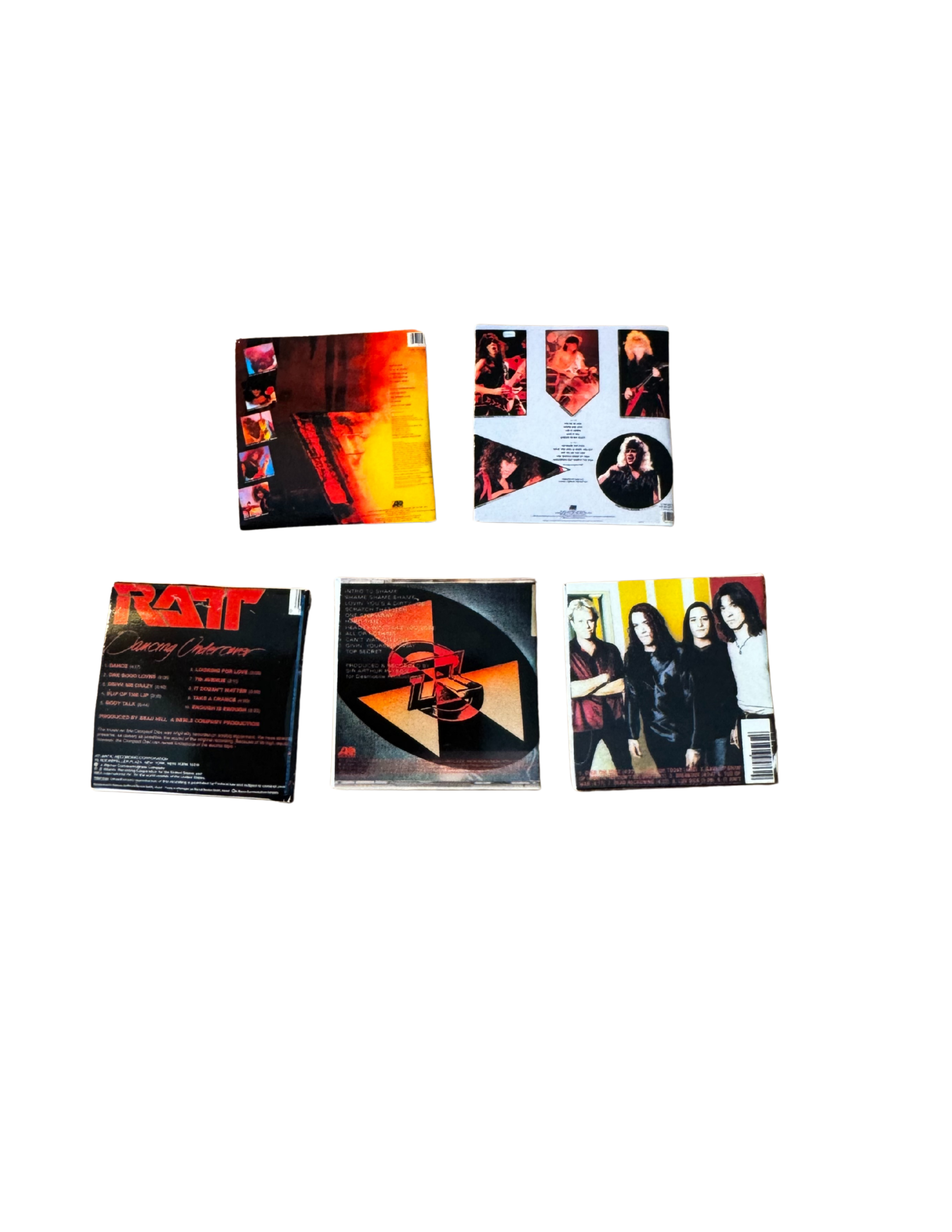 Miniature 1:12 Scale Ratt Vinyl Album Covers + Mini Record 1980s Hair Band Ratt Miniature Collectible All Titles Available