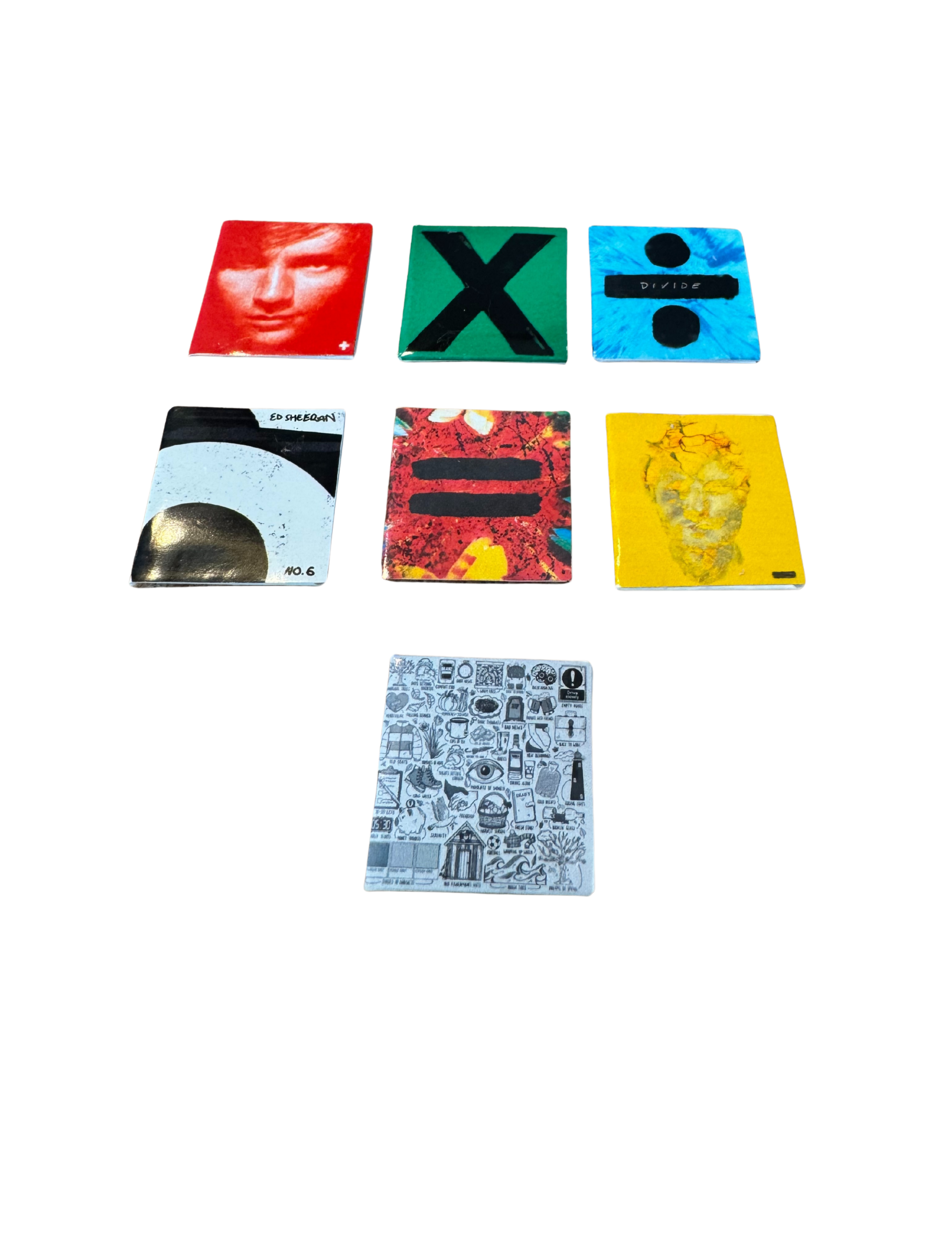 Miniature 1:12 Scale Ed Sheeran Vinyl Album Covers + Mini Record Ed Sheeran Fan Gift All Titles Available