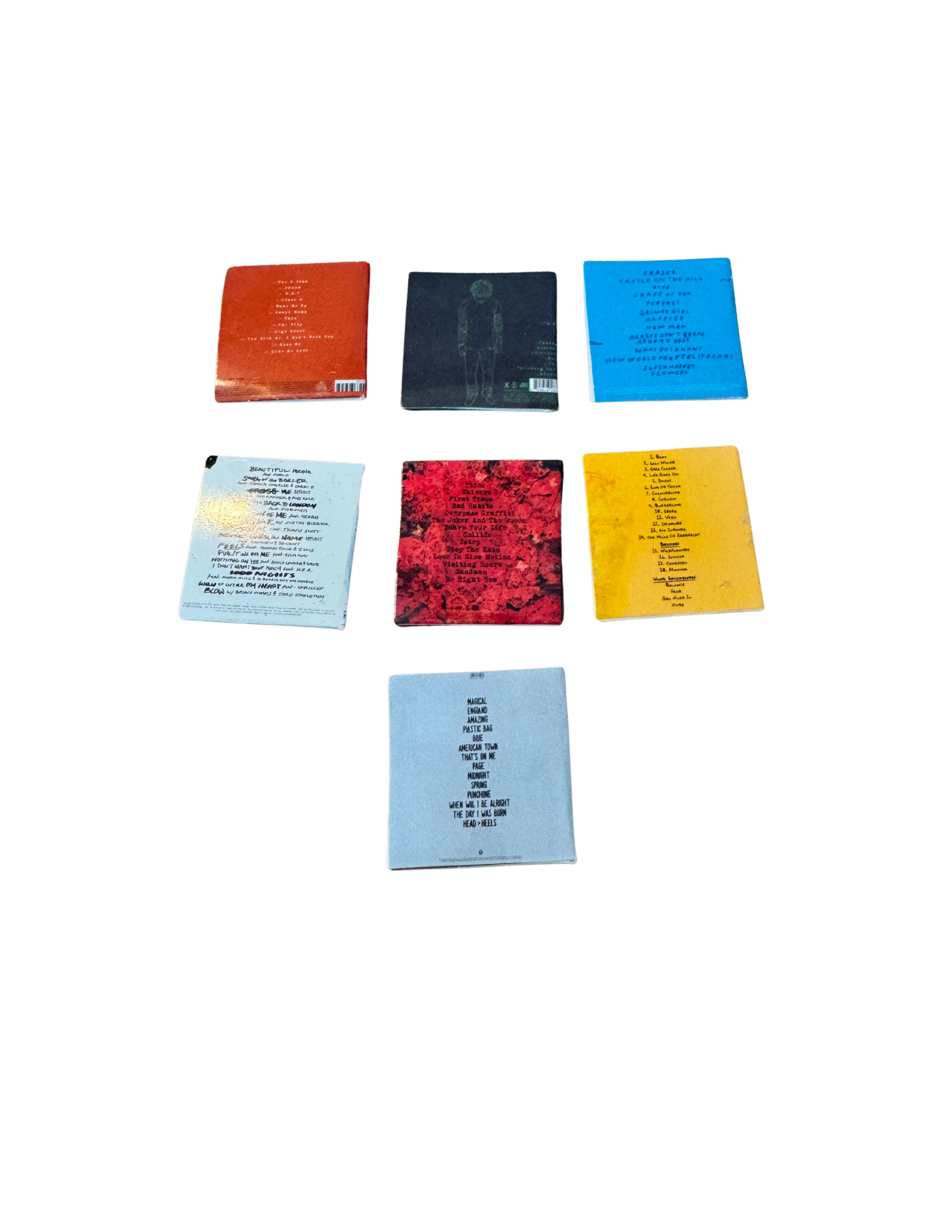 Miniature 1:12 Scale Ed Sheeran Vinyl Album Covers + Mini Record Ed Sheeran Fan Gift All Titles Available