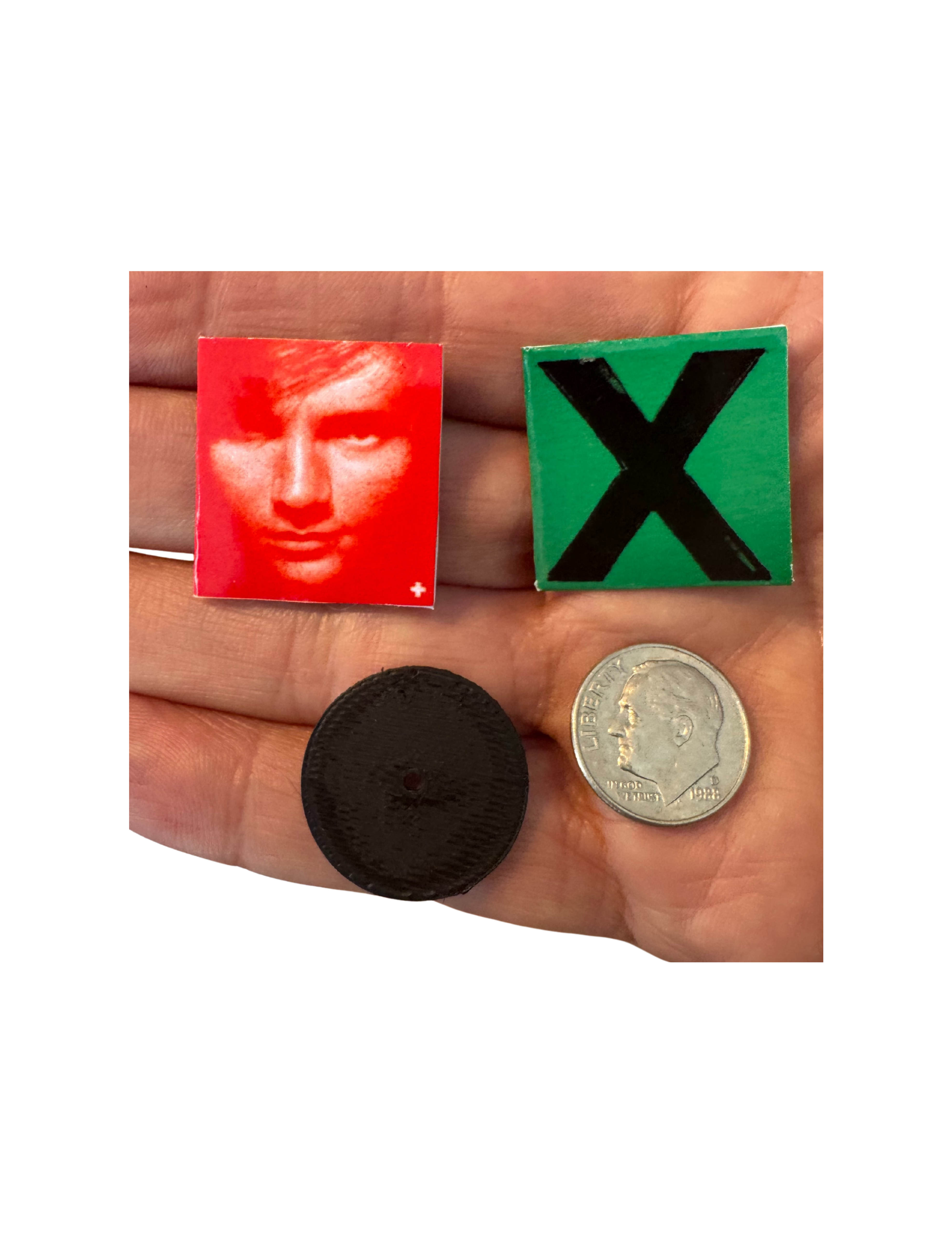 Miniature 1:12 Scale Ed Sheeran Vinyl Album Covers + Mini Record Ed Sheeran Fan Gift All Titles Available