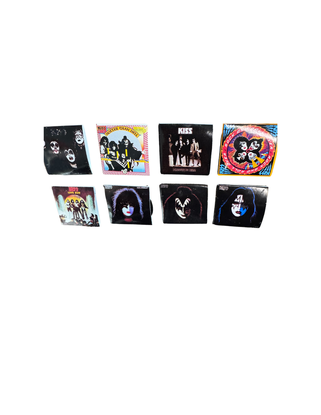 1:12 Sized Miniature Kiss Vinyl Records