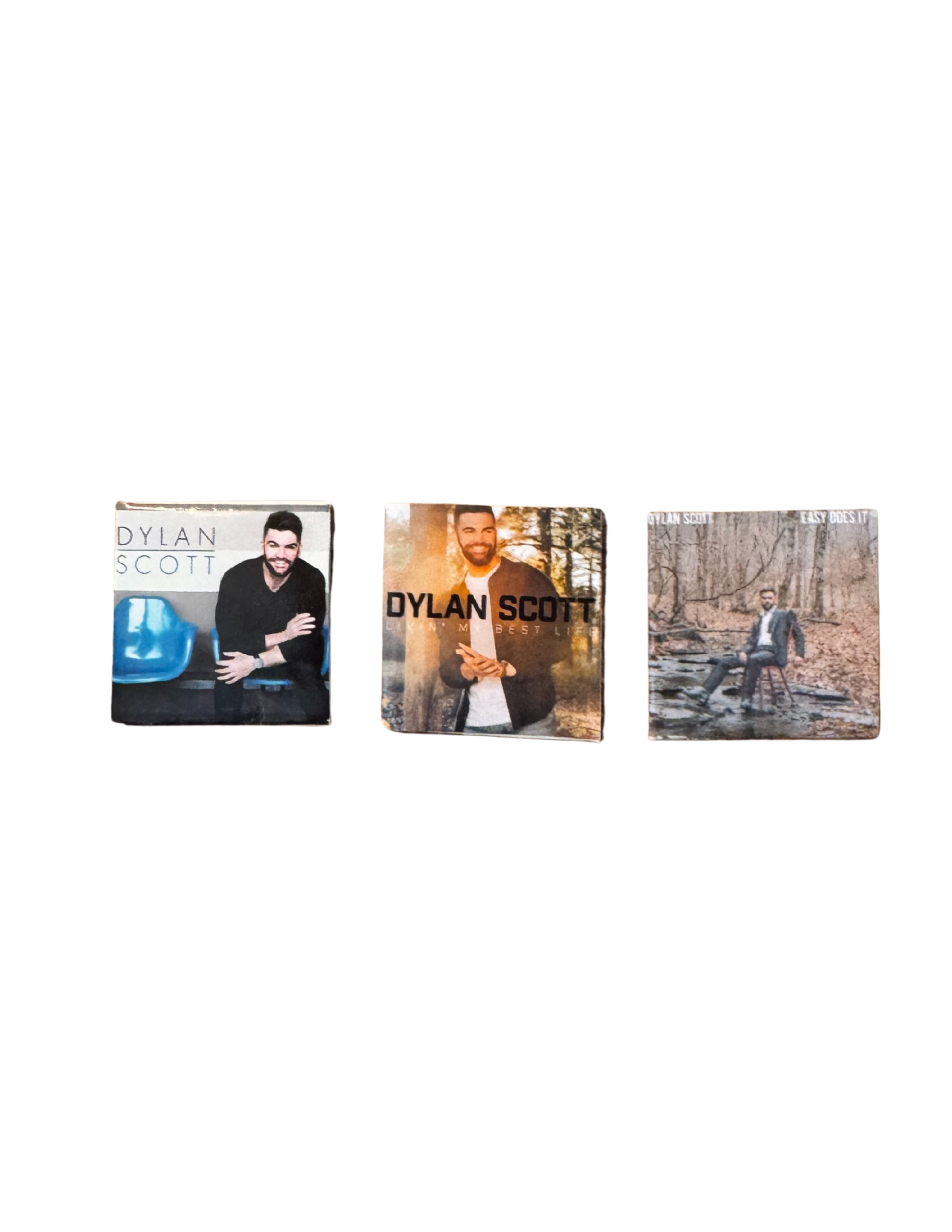 Miniature 1:12 Scale Dylan Scott Vinyl Album Collection, Dollhouse Miniature Records