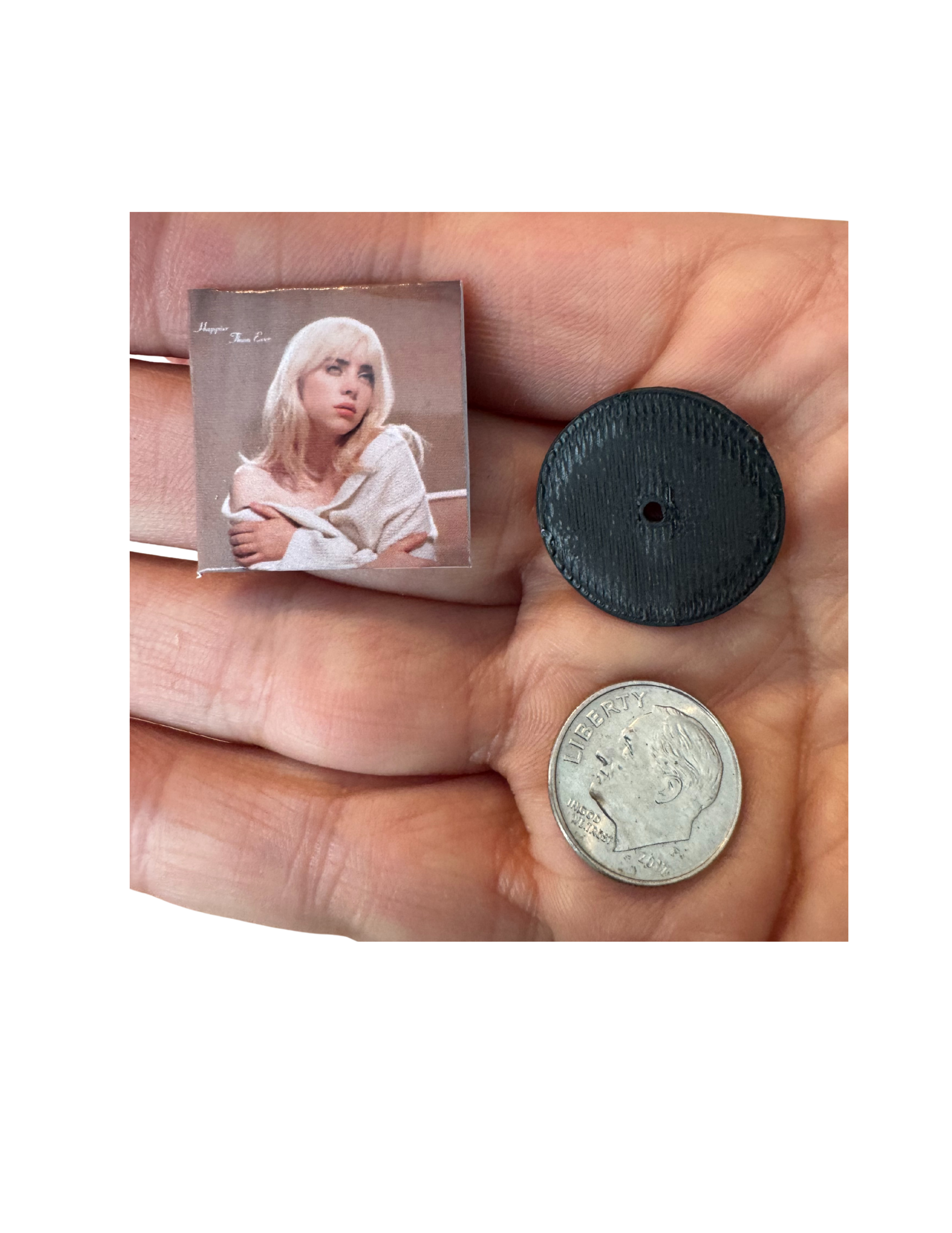 1:12 Size Miniature Billie Eilish Vinyl Records