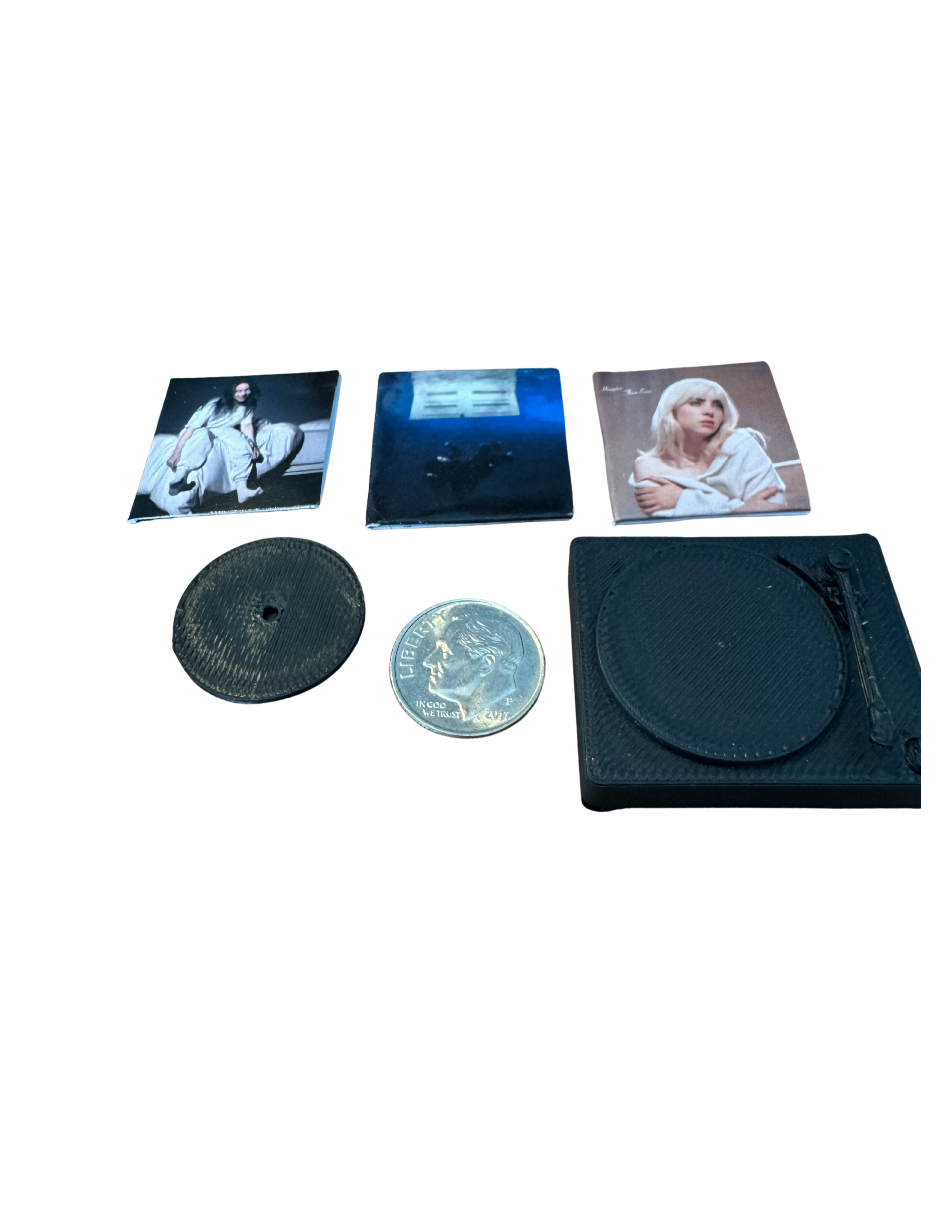 1:12 Size Miniature Billie Eilish Vinyl Records