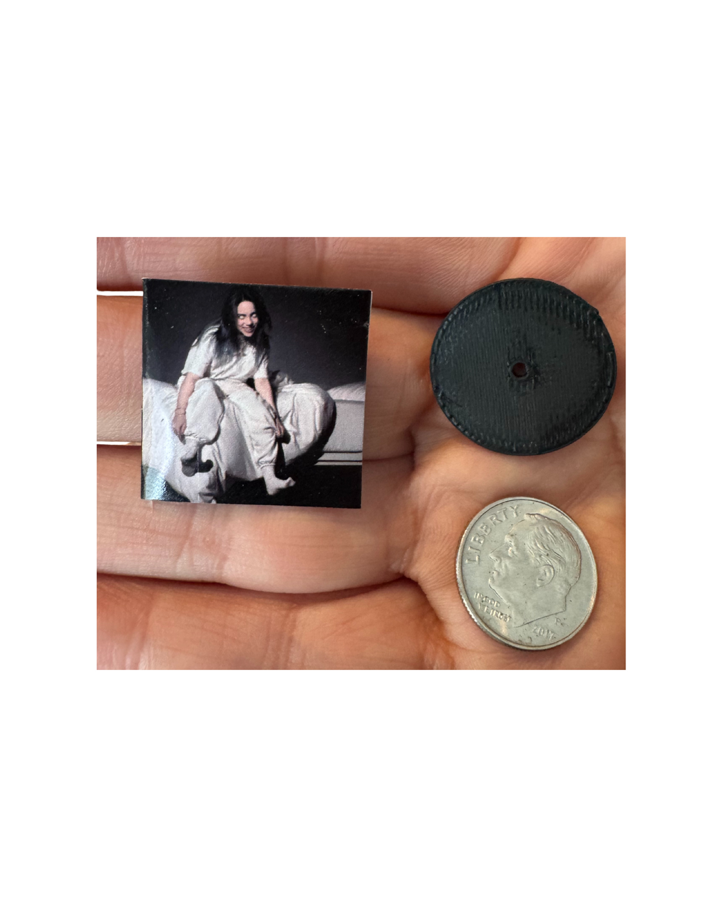 1:12 Size Miniature Billie Eilish Vinyl Records