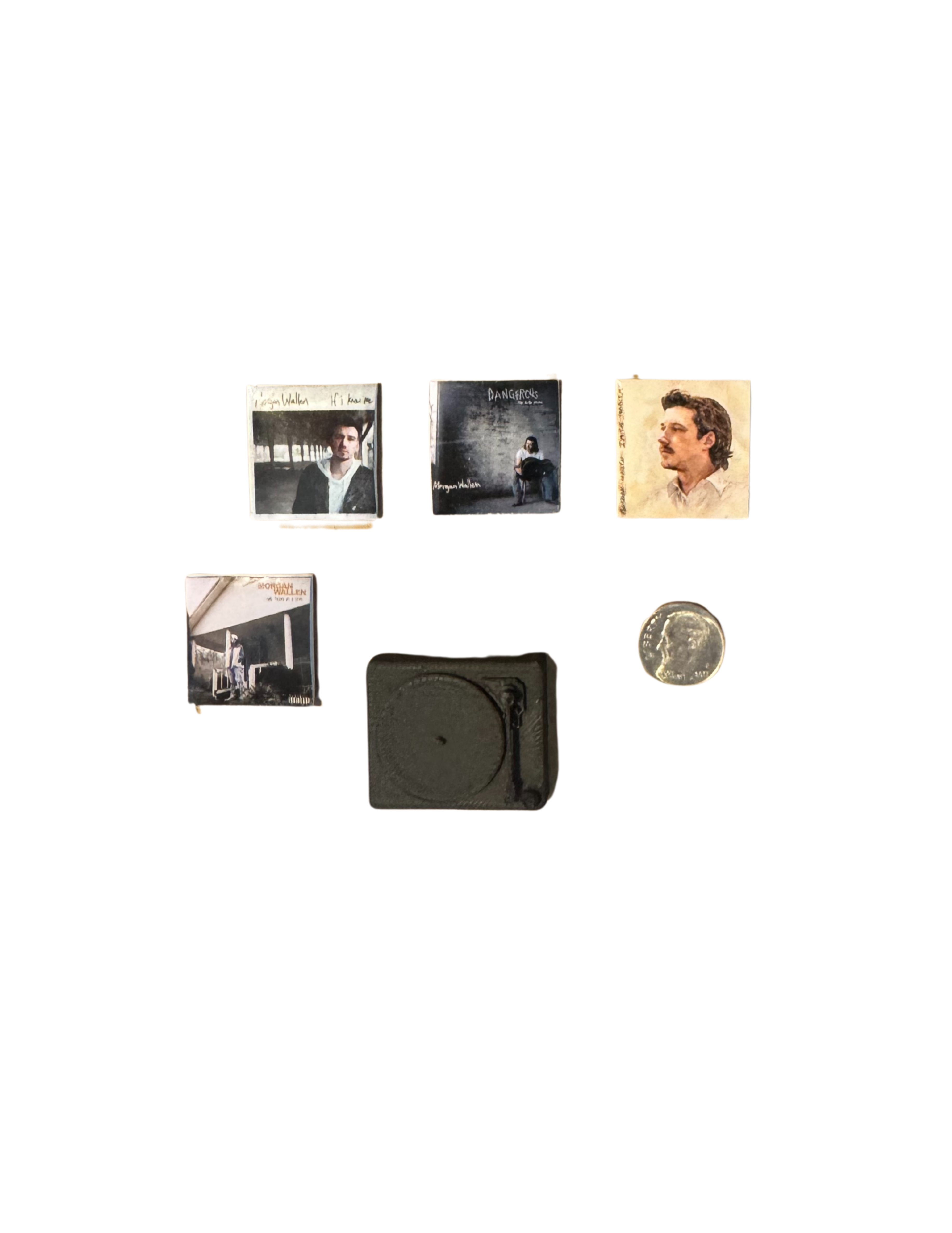 1:12 Sized Miniature Morgan Wallen Vinyl Records