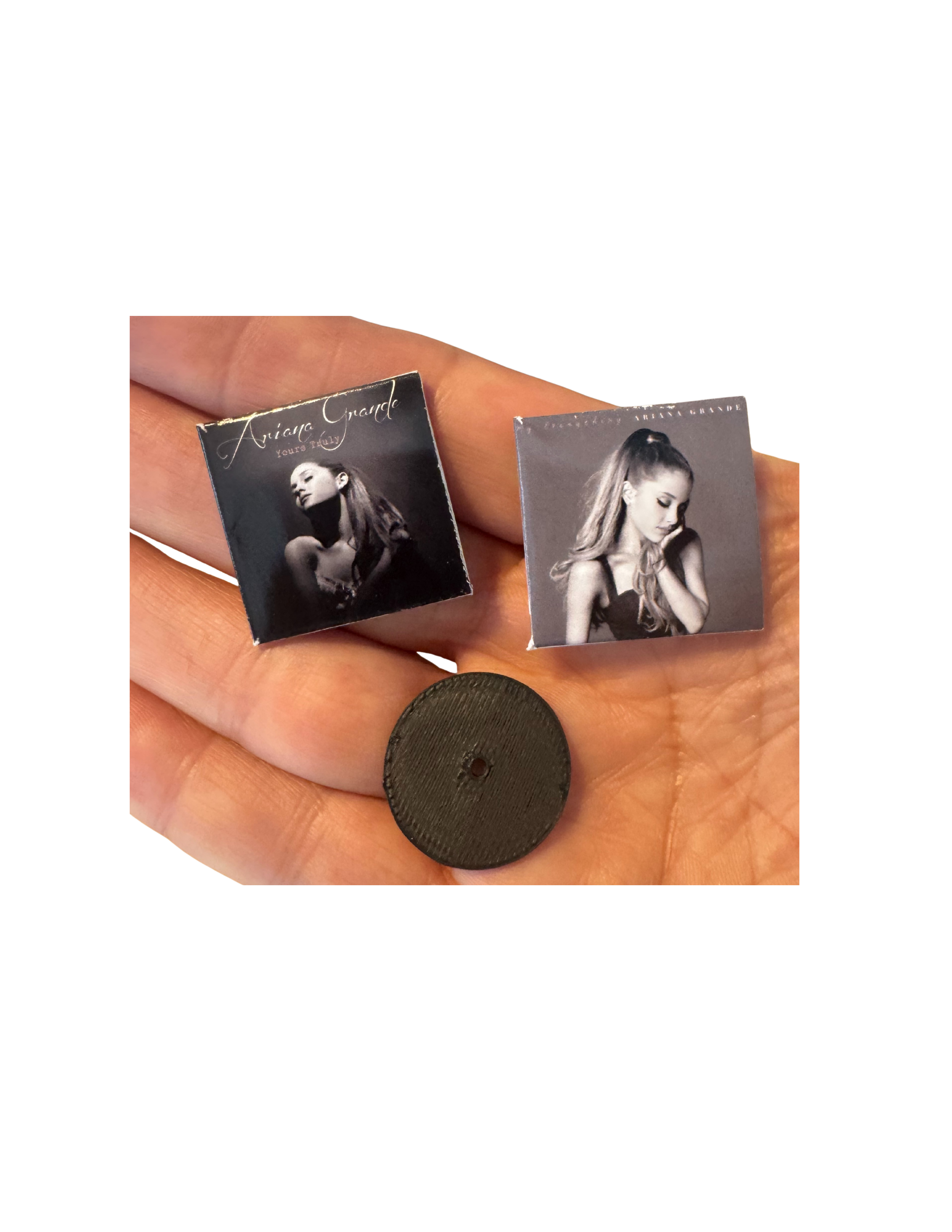 Miniature 1:12 Scale Ariana Grande Albums – Dollhouse-Sized Vinyl Records Tiny Vinyl Collection Ariana Fan Gift All Titles Available