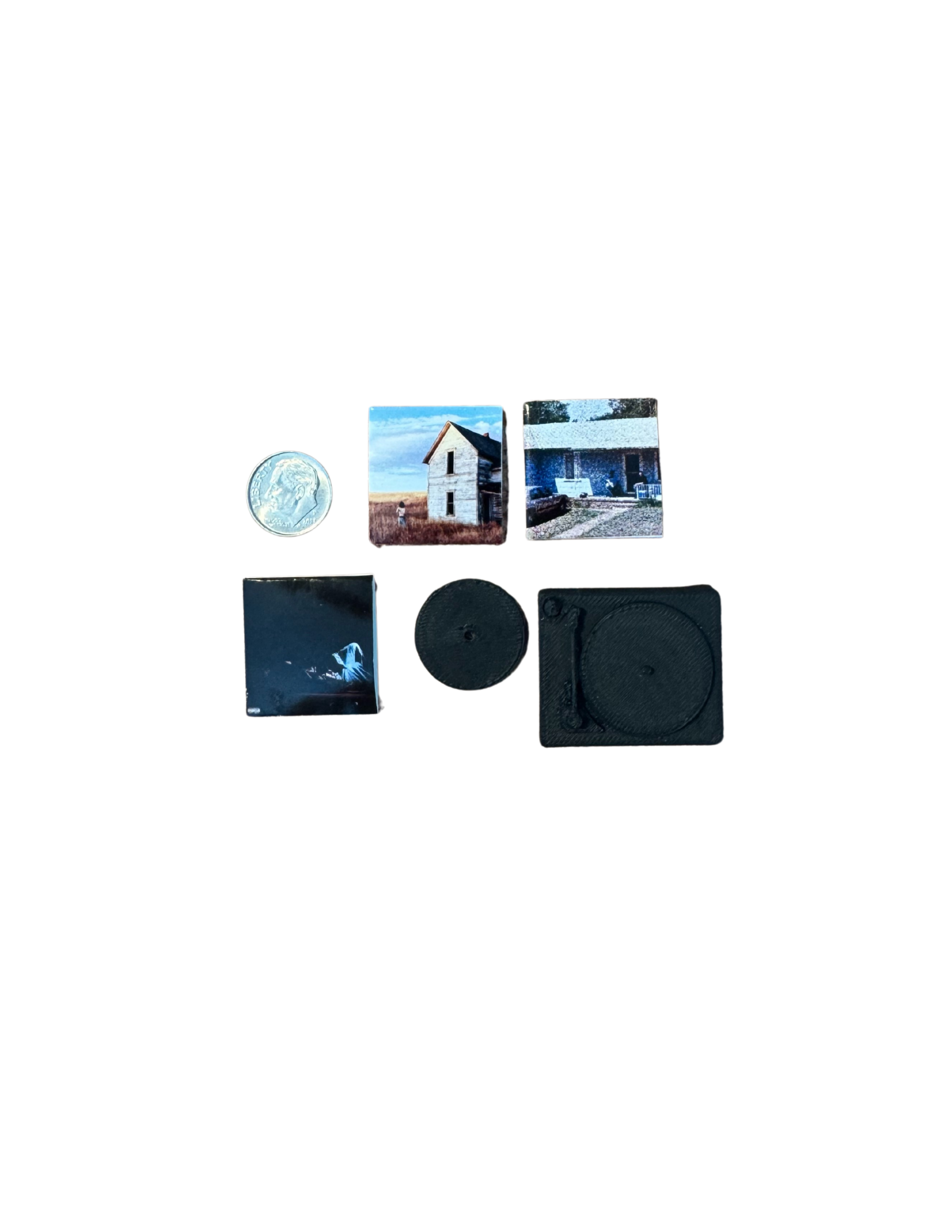 Miniature Jane Remover Vinyl Records – 1″×1″ with 3D‑Printed Record Mini Jane Remover Fan Collectibles All Titles Available