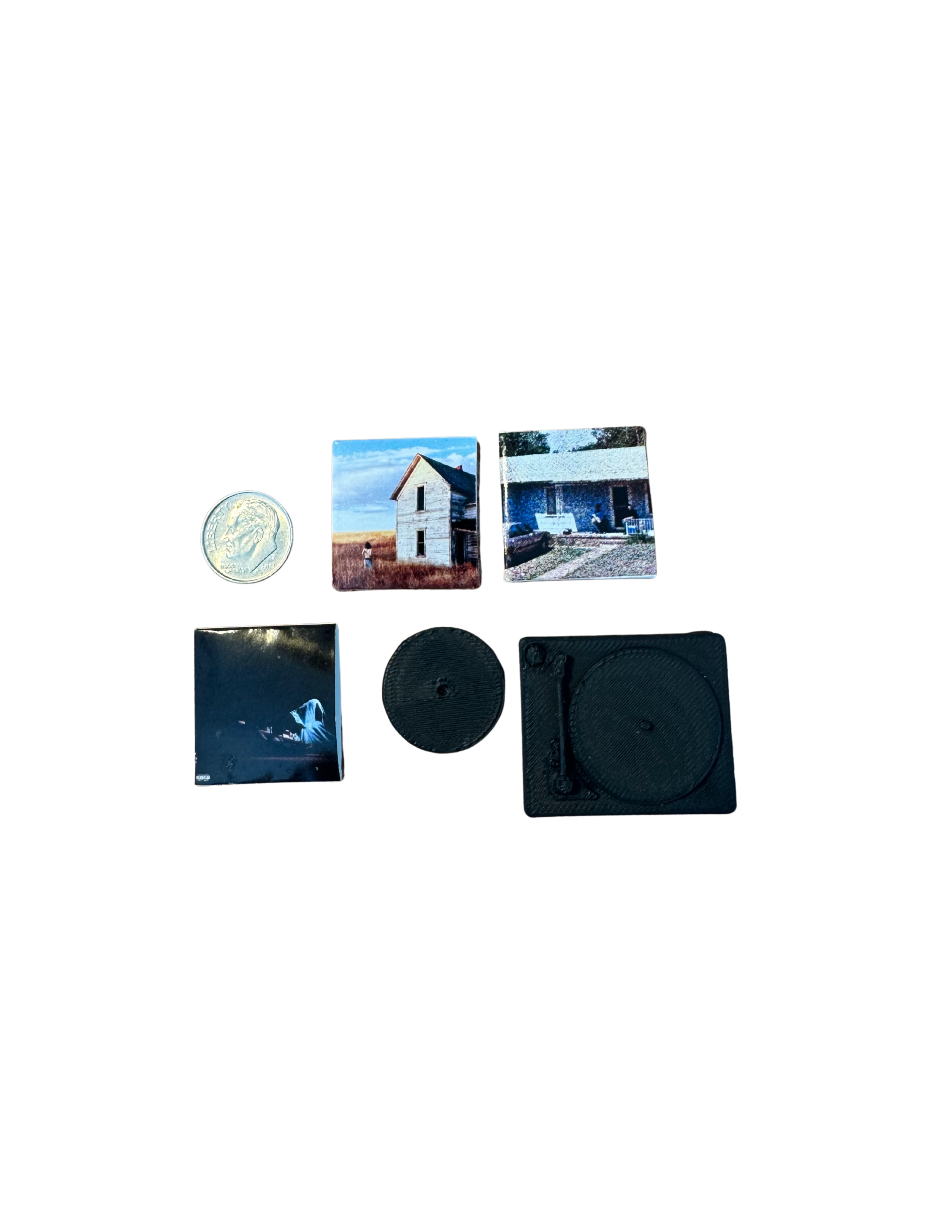 Miniature Jane Remover Vinyl Records – 1″×1″ with 3D‑Printed Record Mini Jane Remover Fan Collectibles All Titles Available
