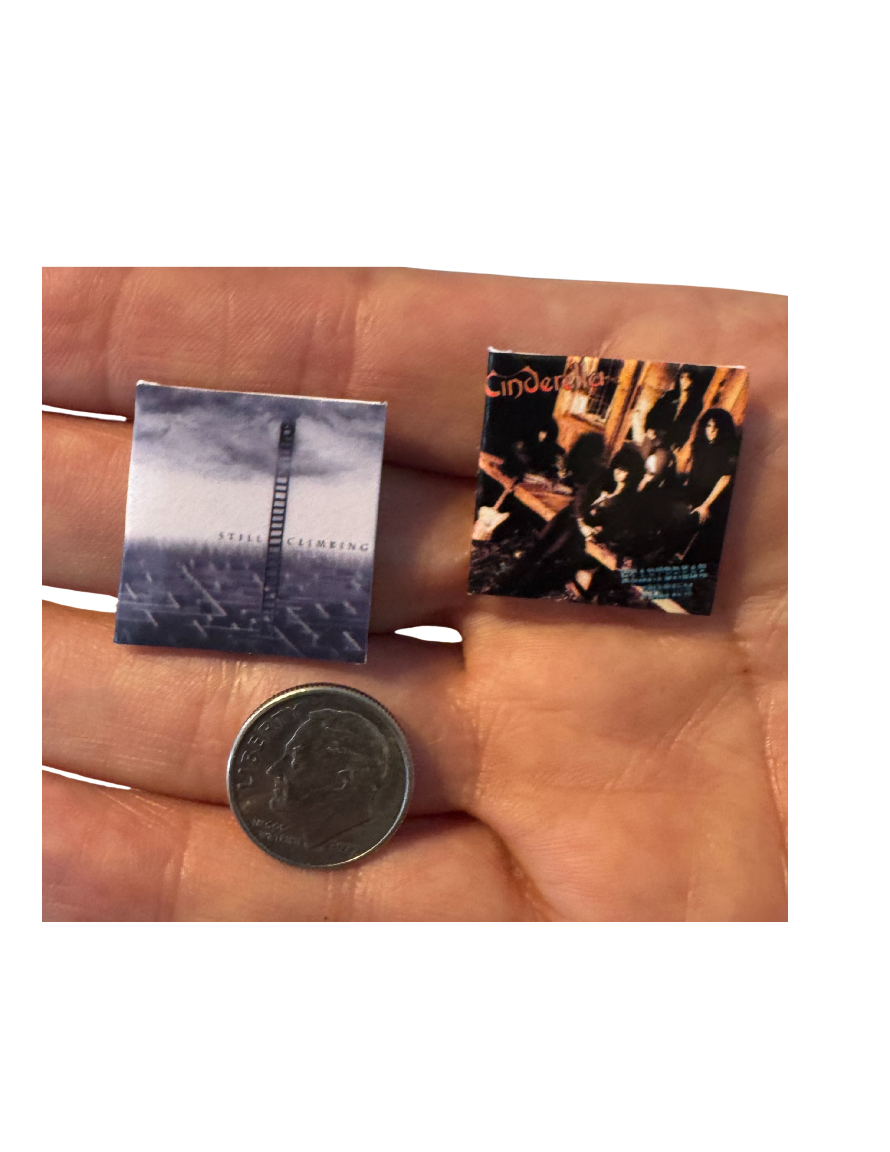 Miniature 1:12 Scale Cinderella Vinyl Album Covers + Mini Record
