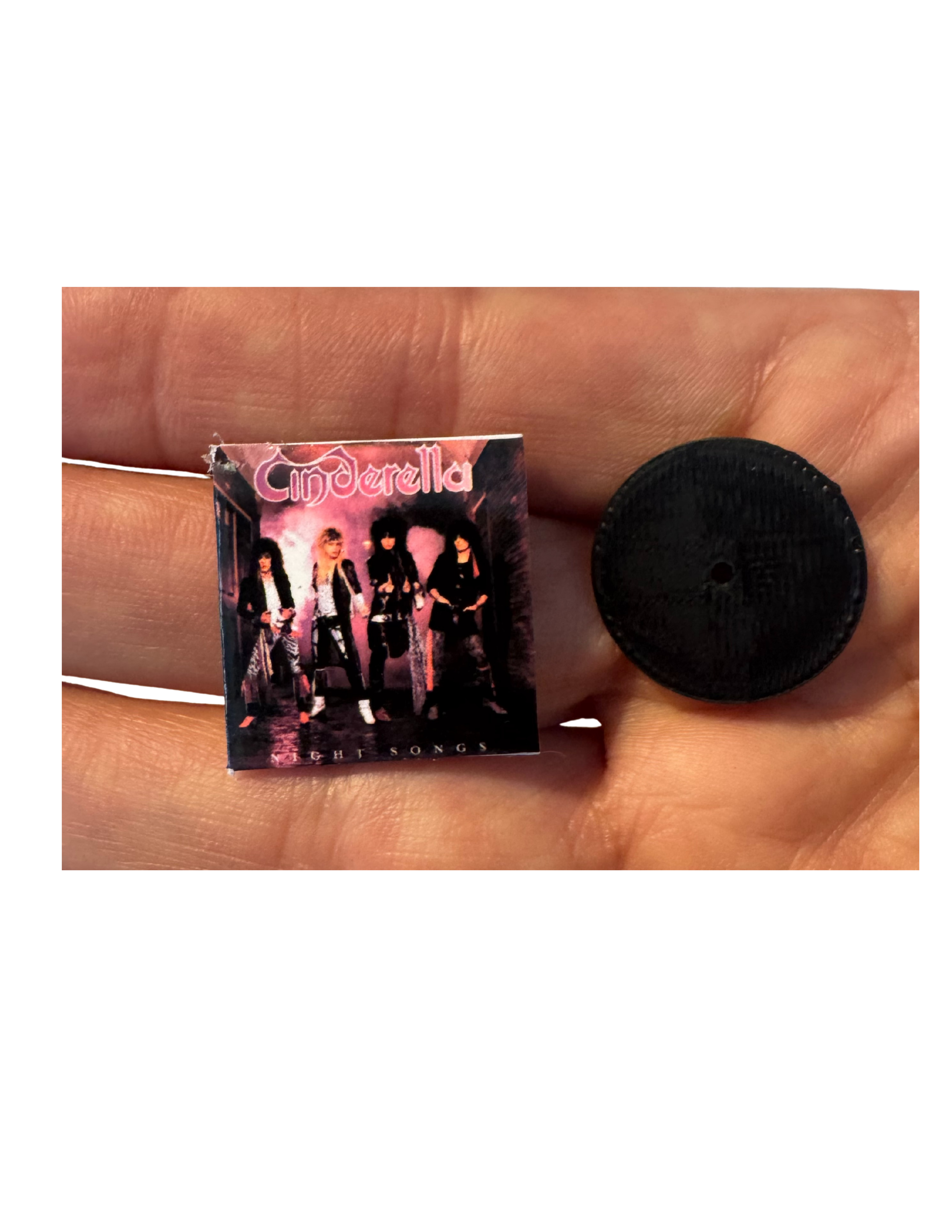 Miniature 1:12 Scale Cinderella Vinyl Album Covers + Mini Record
