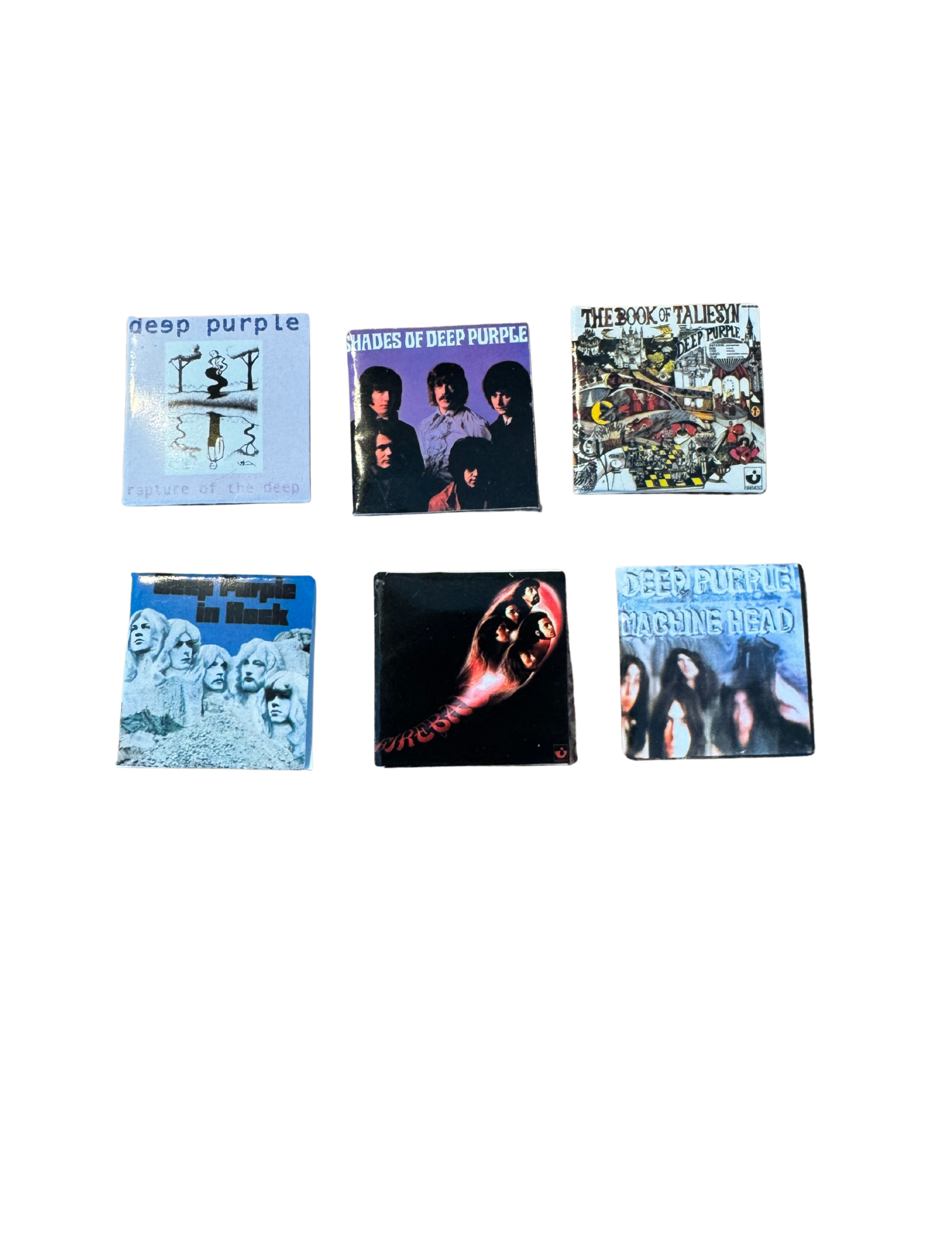 Miniature 1:12 Scale Deep Purple Vinyl Album Covers + Mini Record Classic Rock Miniature Collectible All Titles Available