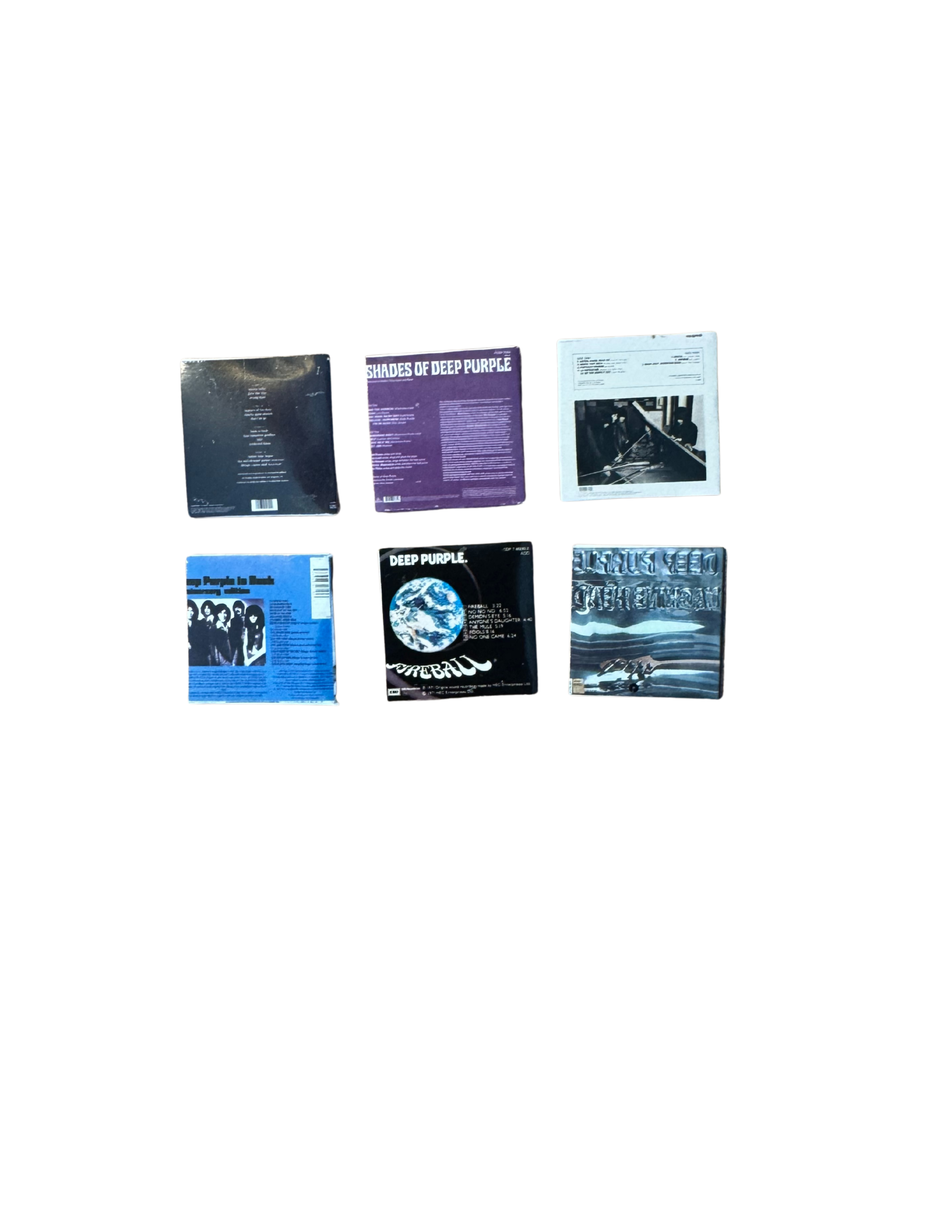 Miniature 1:12 Scale Deep Purple Vinyl Album Covers + Mini Record Classic Rock Miniature Collectible All Titles Available