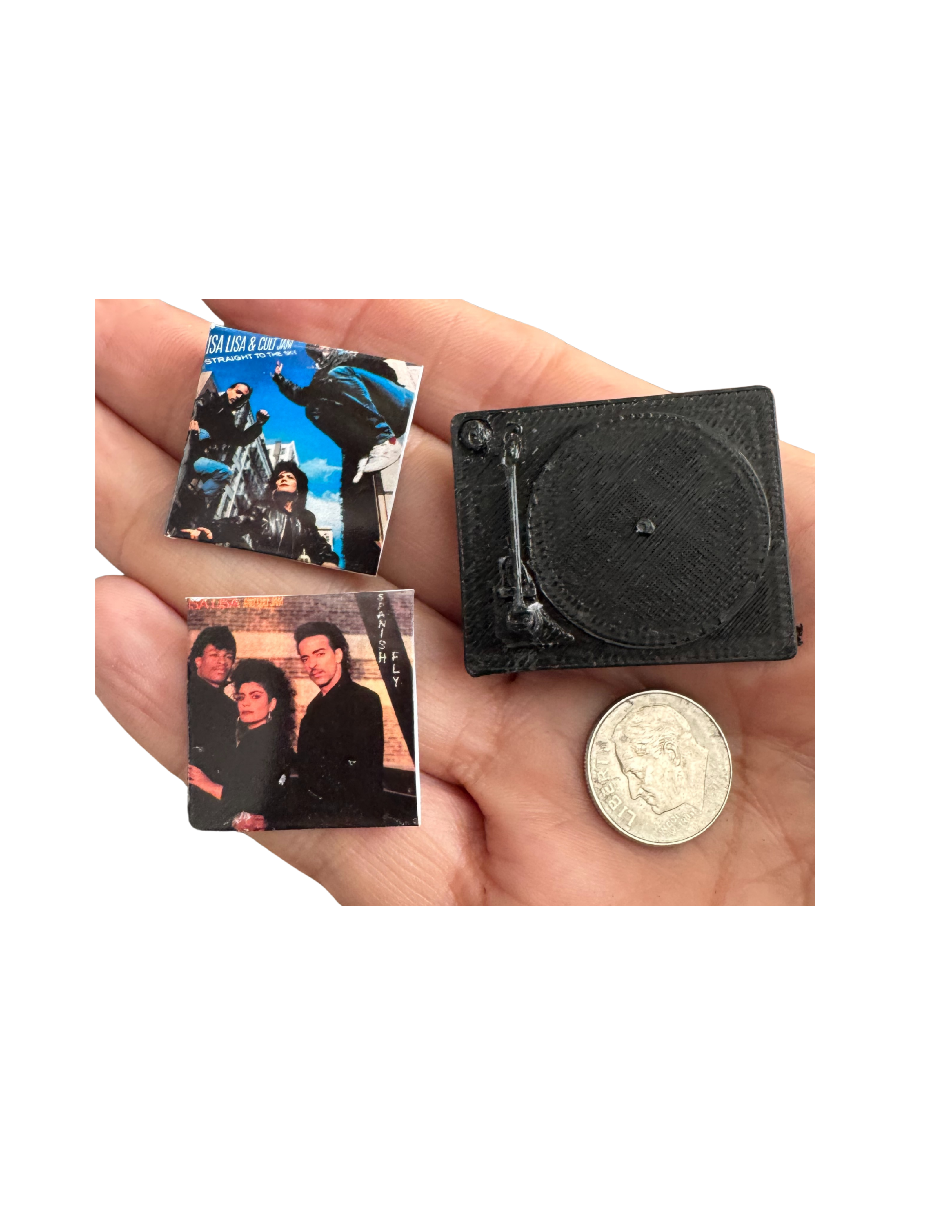 Miniature Lisa Lisa and Cult Jam Vinyl Records 1:12 Scale Collectible Music Decor Lisa Lisa Fan Unique Gift 1980s Freestyle Music
