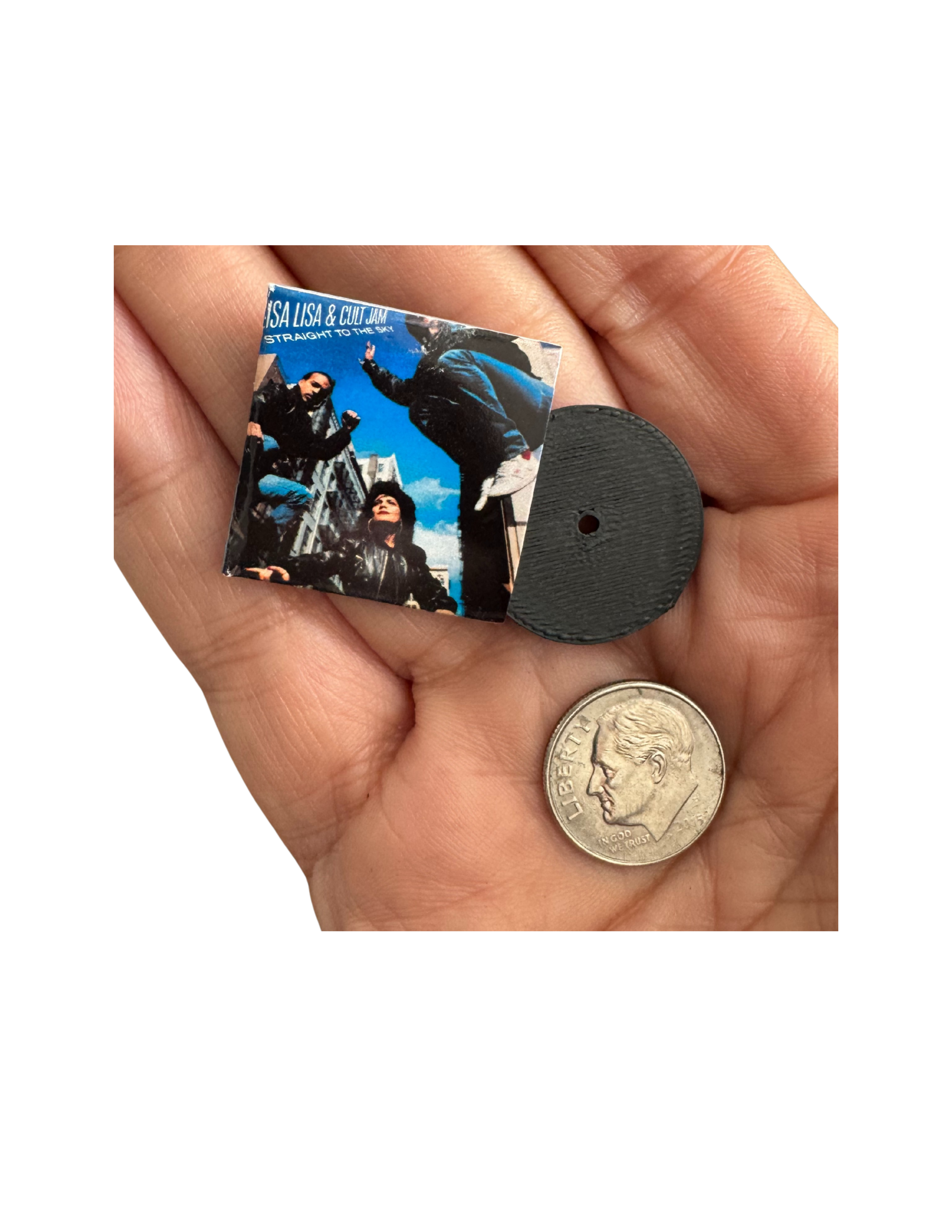 Miniature Lisa Lisa and Cult Jam Vinyl Records 1:12 Scale Collectible Music Decor Lisa Lisa Fan Unique Gift 1980s Freestyle Music