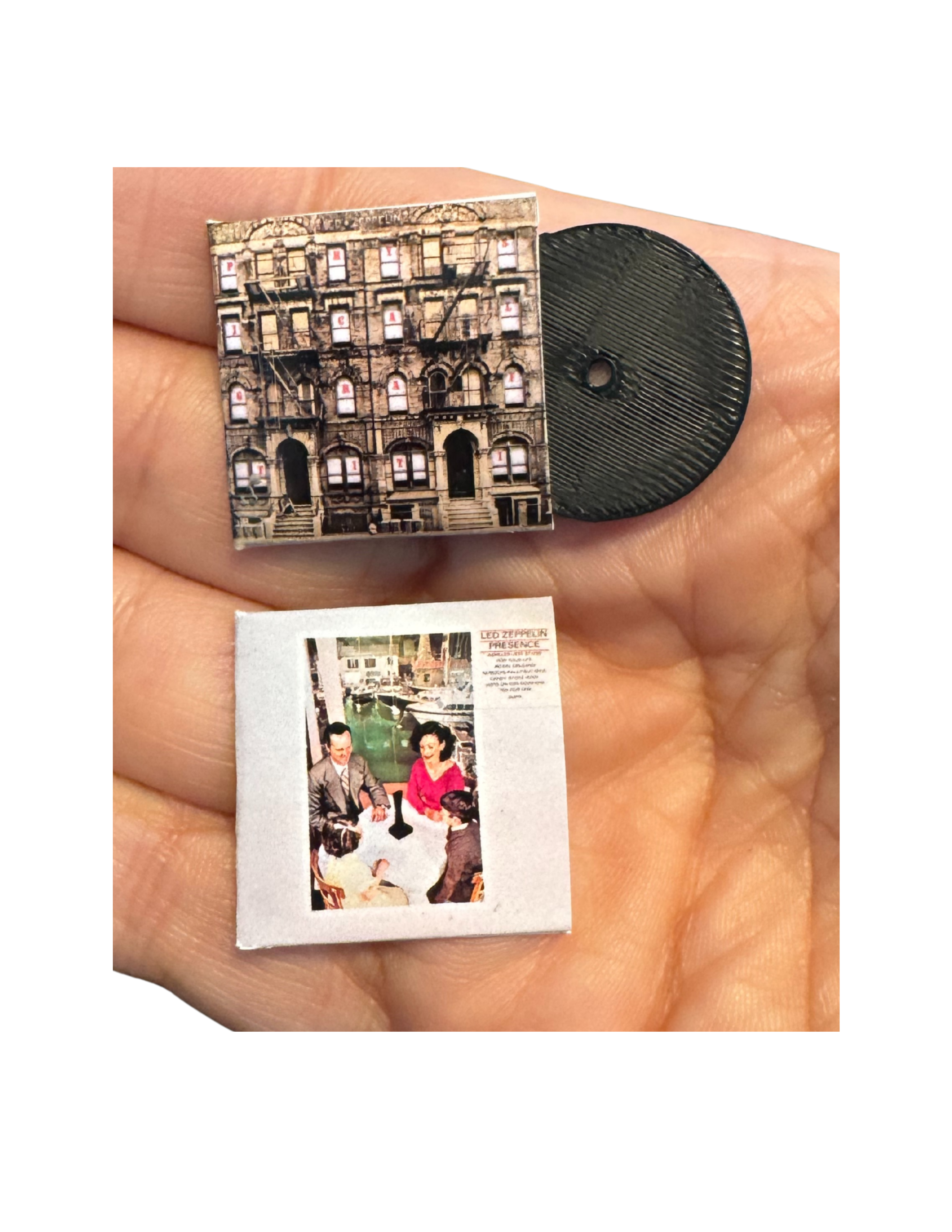 1:12 Size Miniature Led Zeppelin Vinyl Records