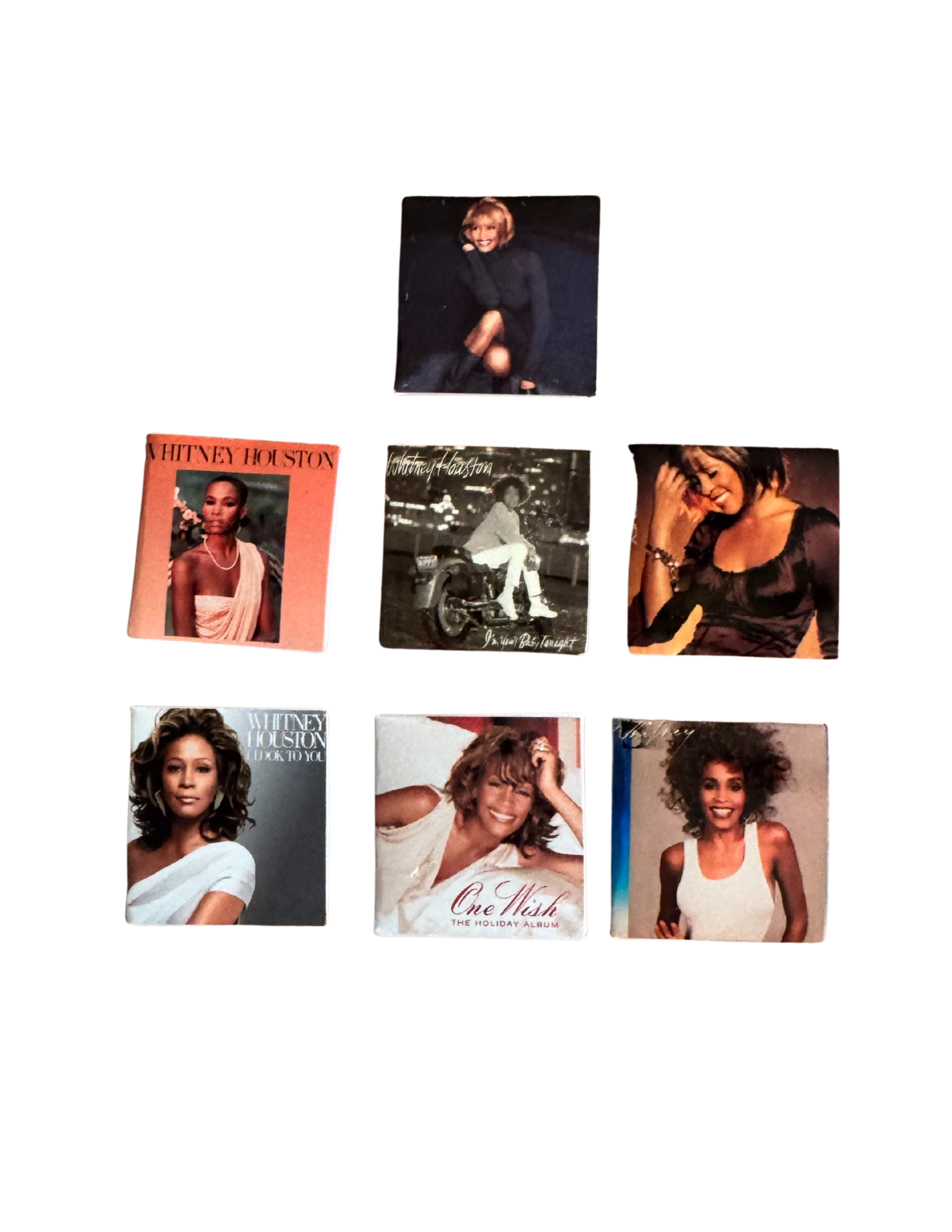 Miniature Whitney Houston Vinyl 1:12 Scale Dollhouse Mini Music Decor Whitney Houston Fan Gift Unique 80s Gift All Titles Available