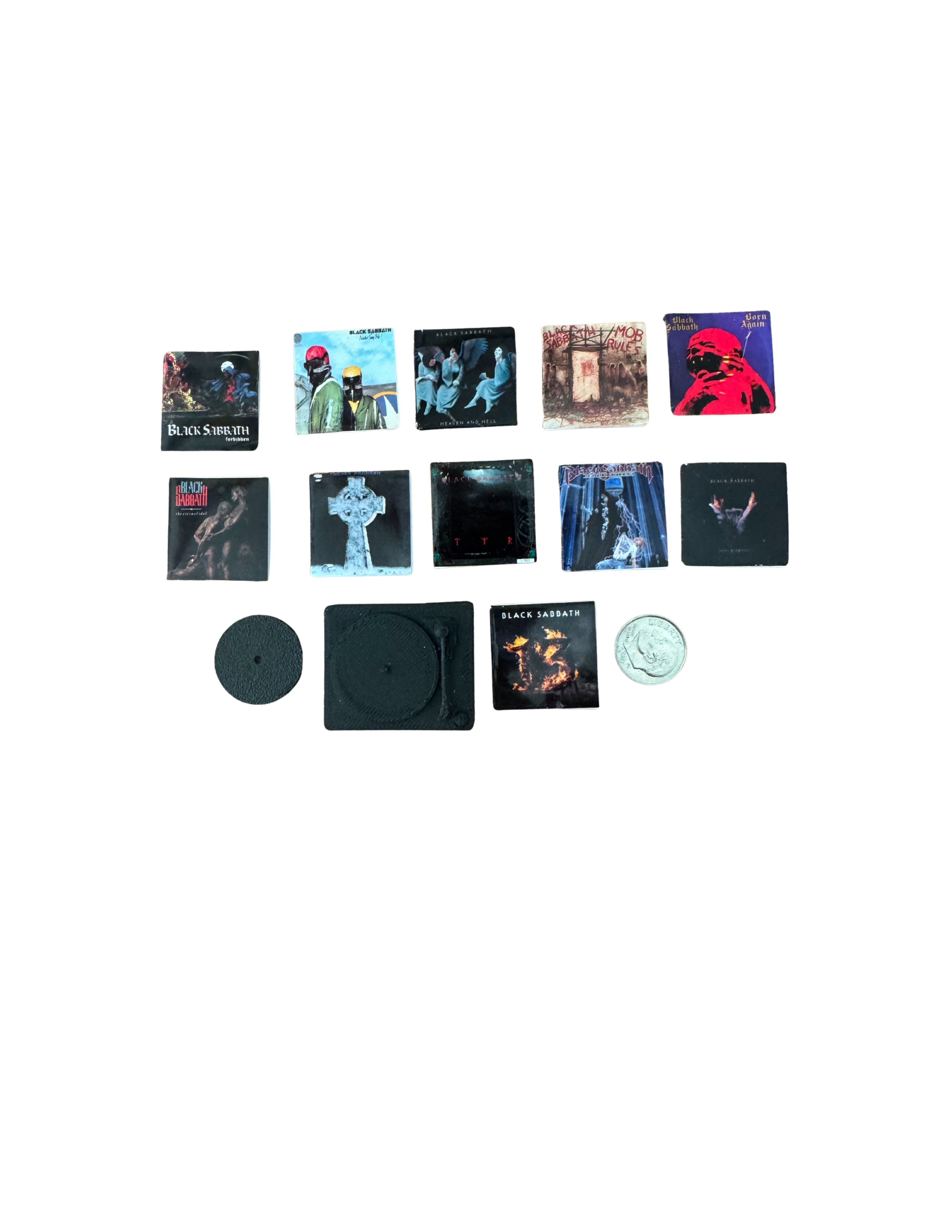 Miniature Black Sabbath Vinyl Albums All Titles Available Black Sabbath Miniature Collectible Ozzy Fan Gift