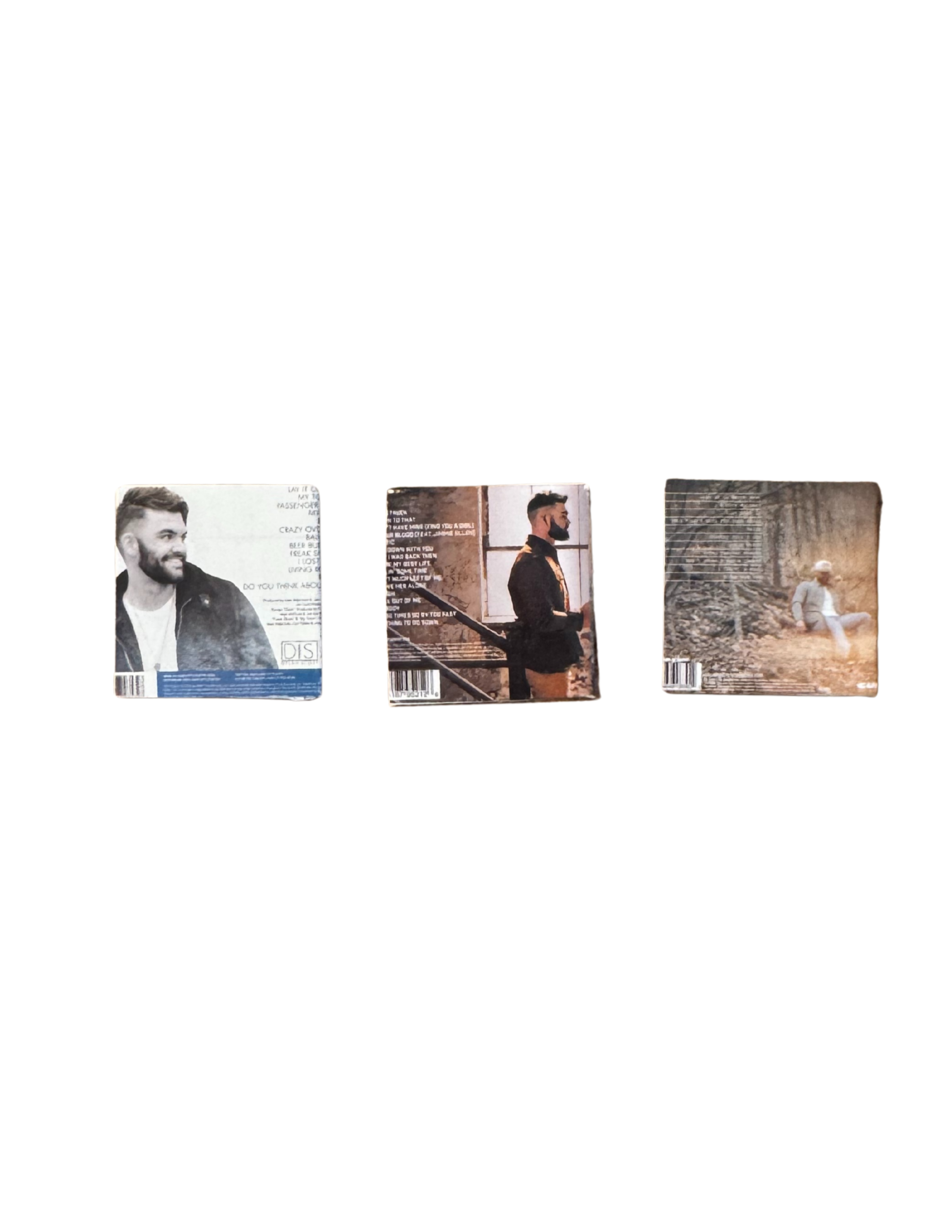 Miniature 1:12 Scale Dylan Scott Vinyl Album Collection, Dollhouse Miniature Records
