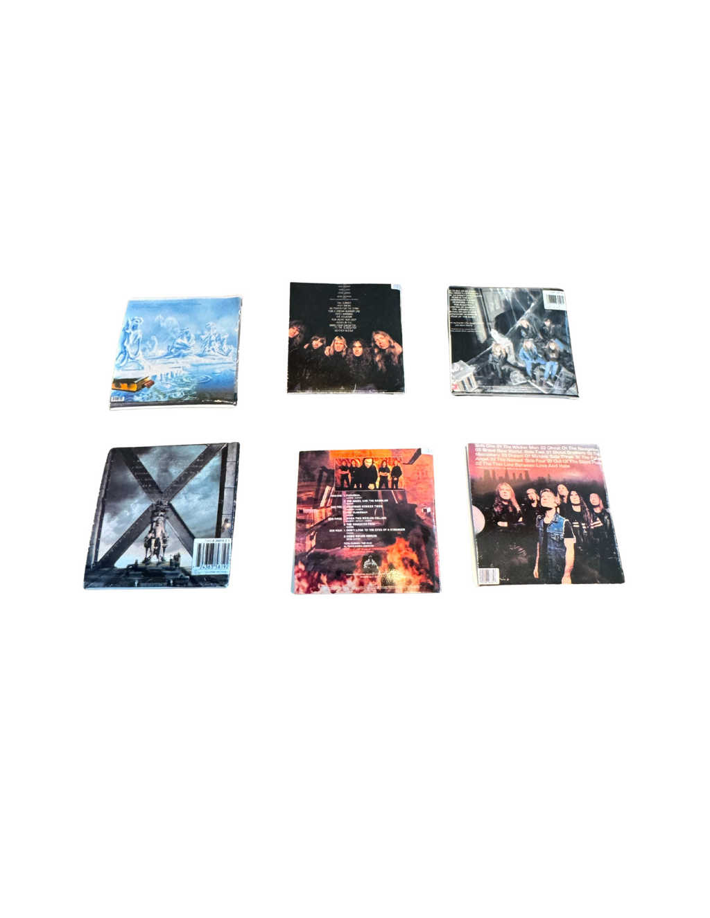 Miniature 1:12 Scale Iron Maiden Vinyl Album Covers + Mini Record Heavy Metal Miniature Iron Maiden Collectible Up The Irons Fan Gift