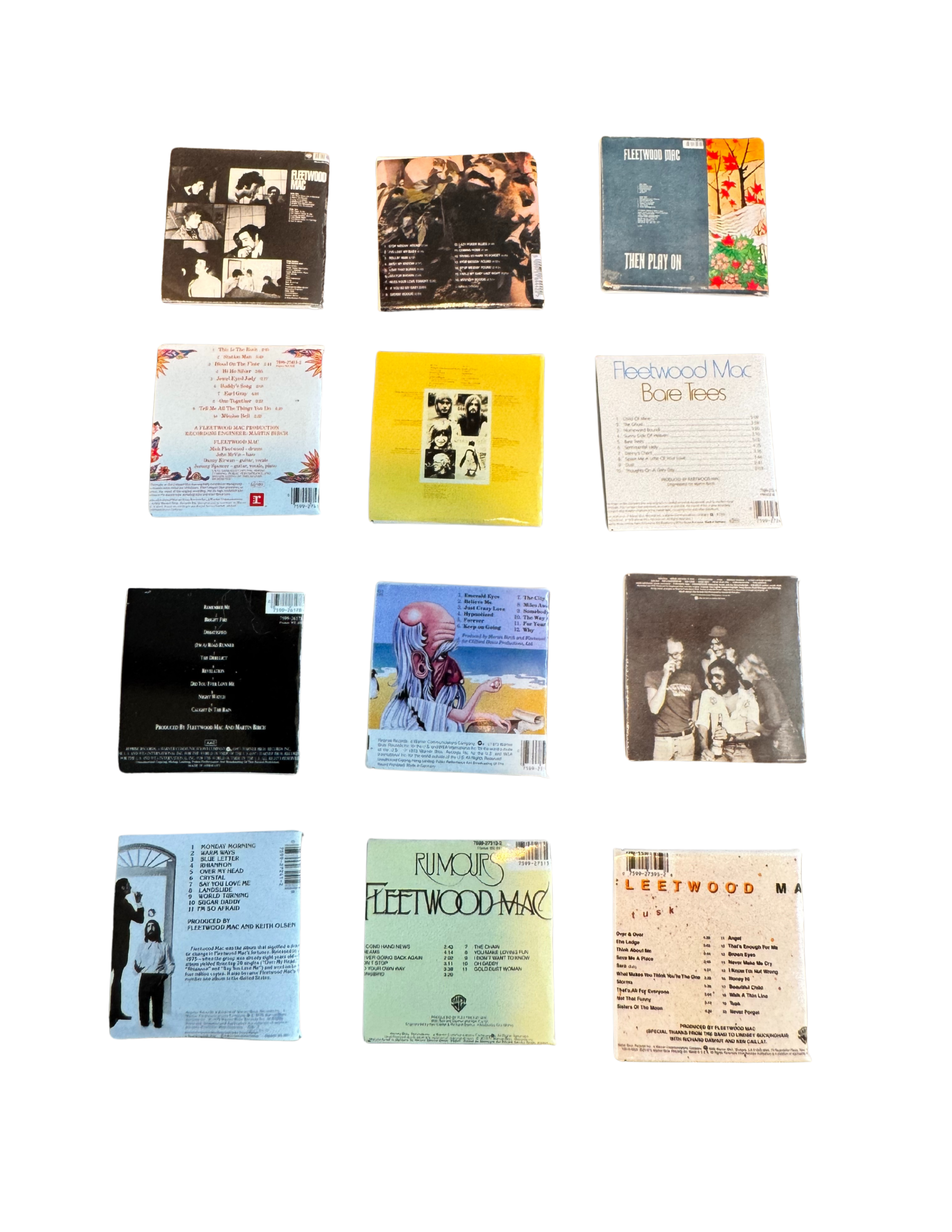 Miniature 1:12 Scale Fleetwood Mac Vinyl Album Covers + Mini Record