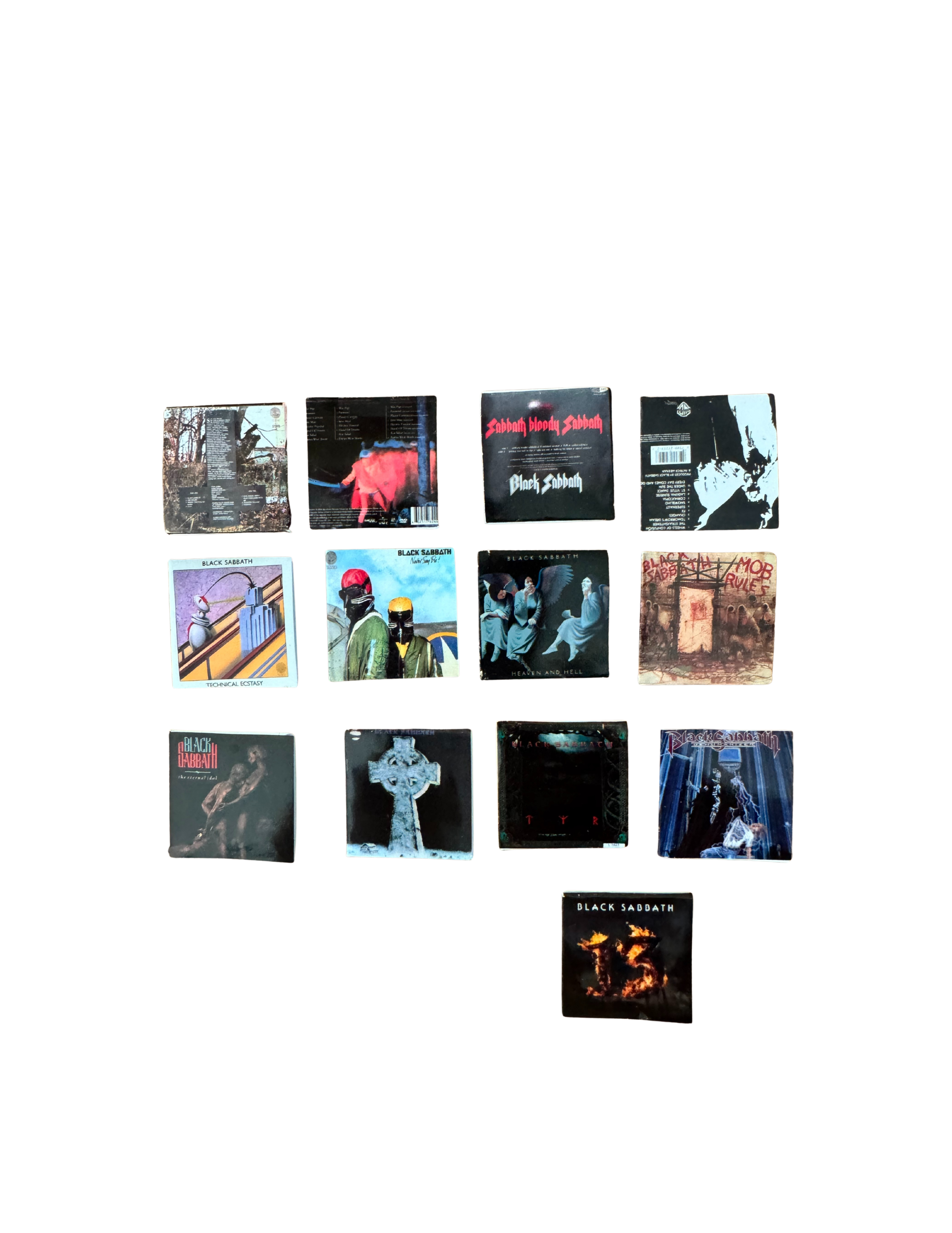 Miniature Black Sabbath Vinyl Albums All Titles Available Black Sabbath Miniature Collectible Ozzy Fan Gift