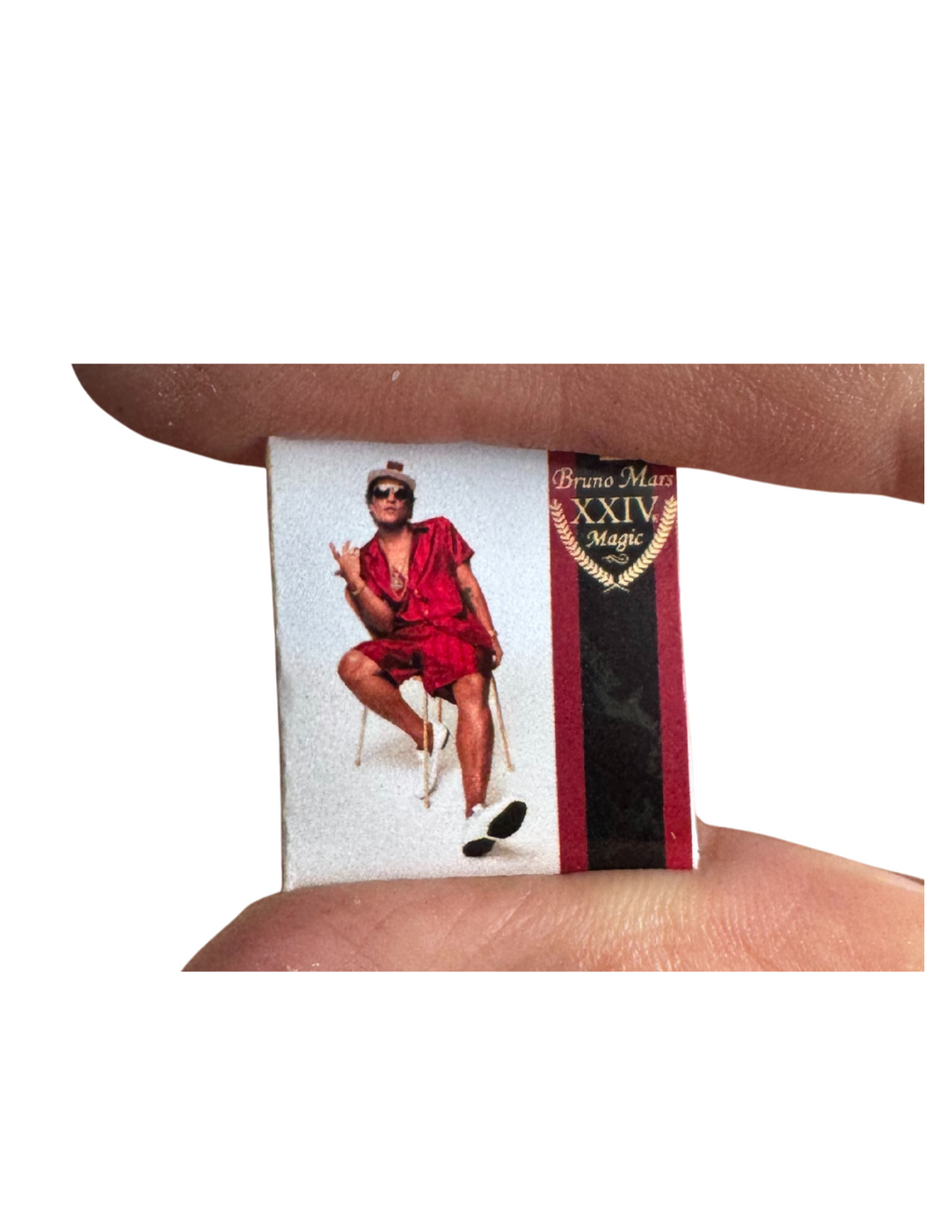 Miniature Bruno Mars Vinyl Records – 1:12 Scale Collectible Albums Bruno Mars Fan Gift Unique Miniature Vinyl Records Mini Collectibles