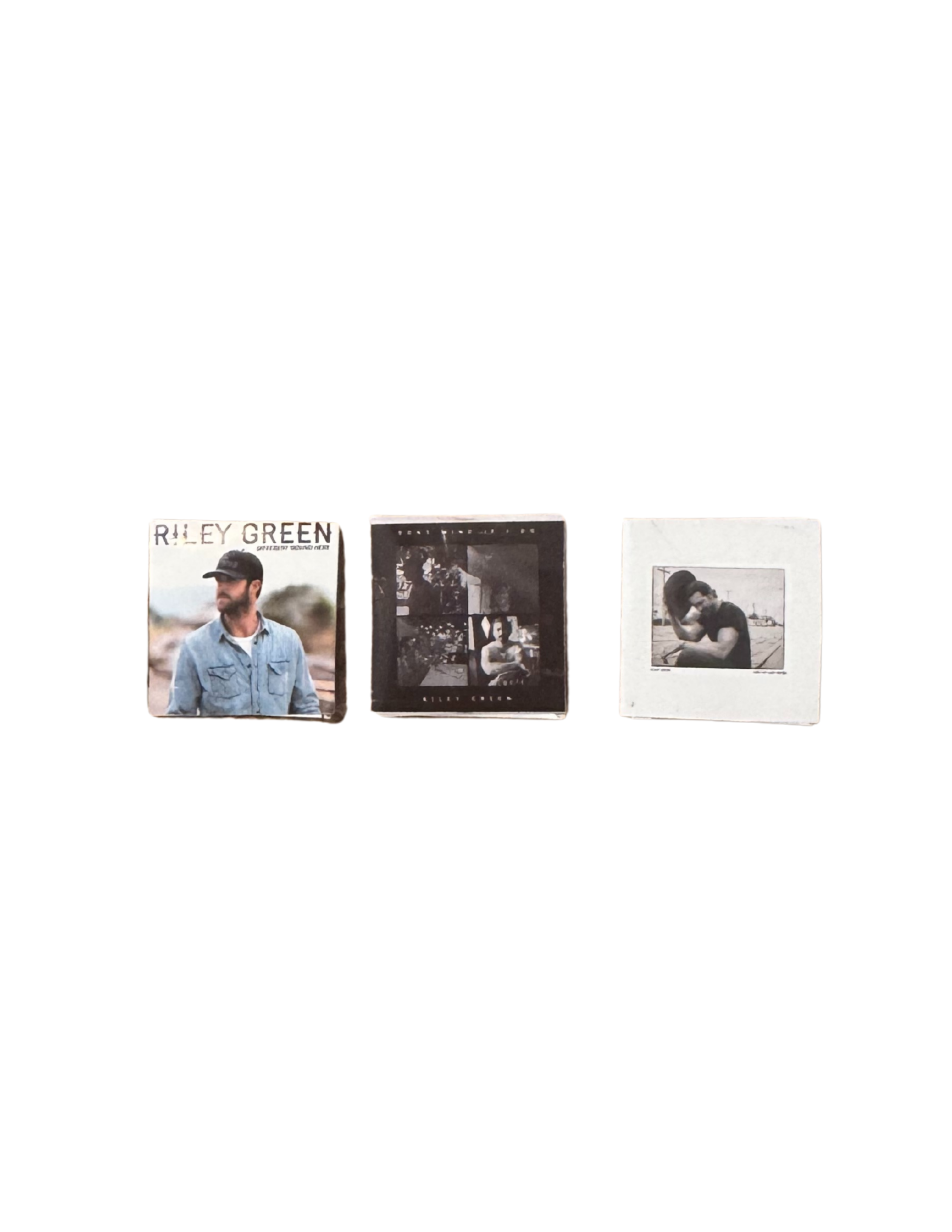 Miniature 1:12 Scale Riley Green Vinyl Albums