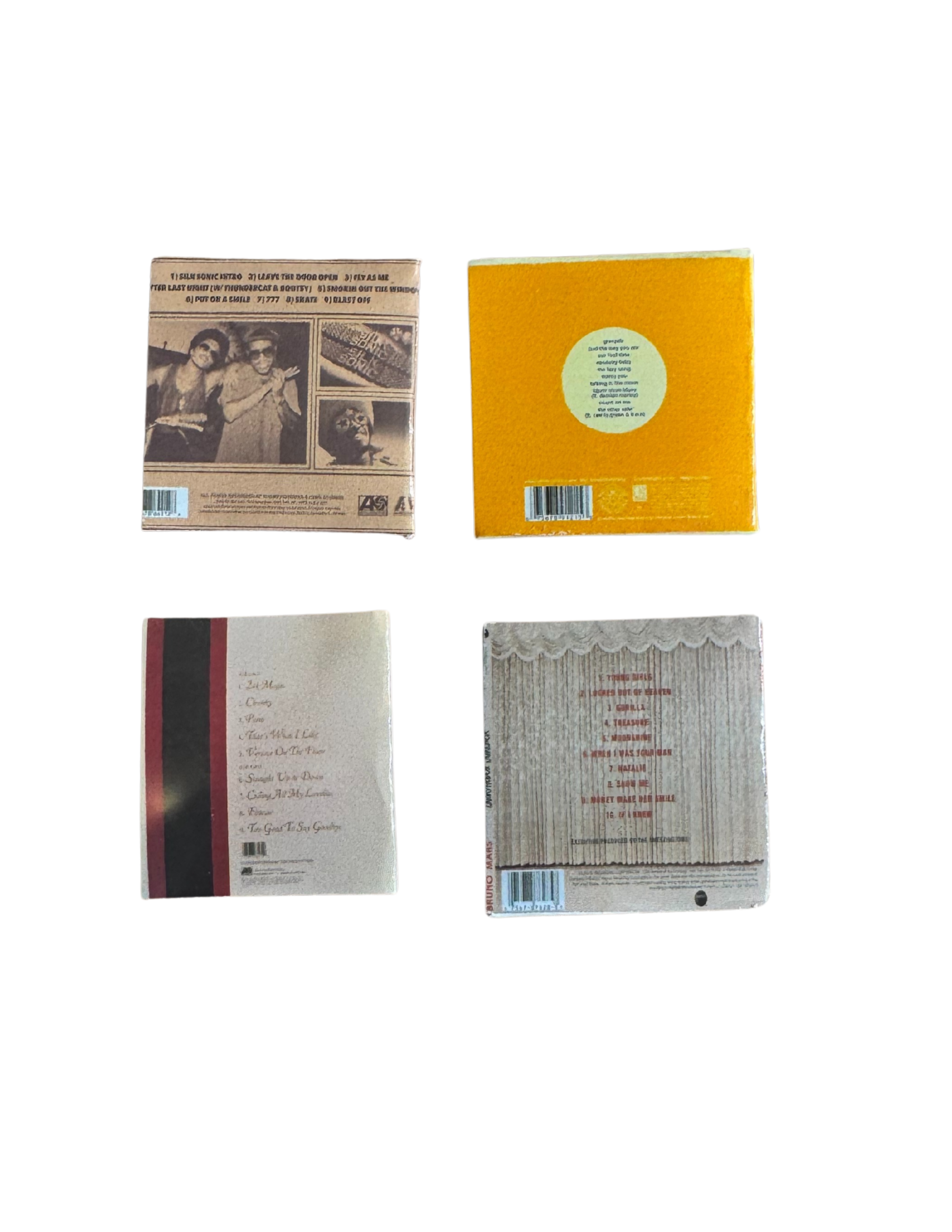 Miniature Bruno Mars Vinyl Records – 1:12 Scale Collectible Albums Bruno Mars Fan Gift Unique Miniature Vinyl Records Mini Collectibles