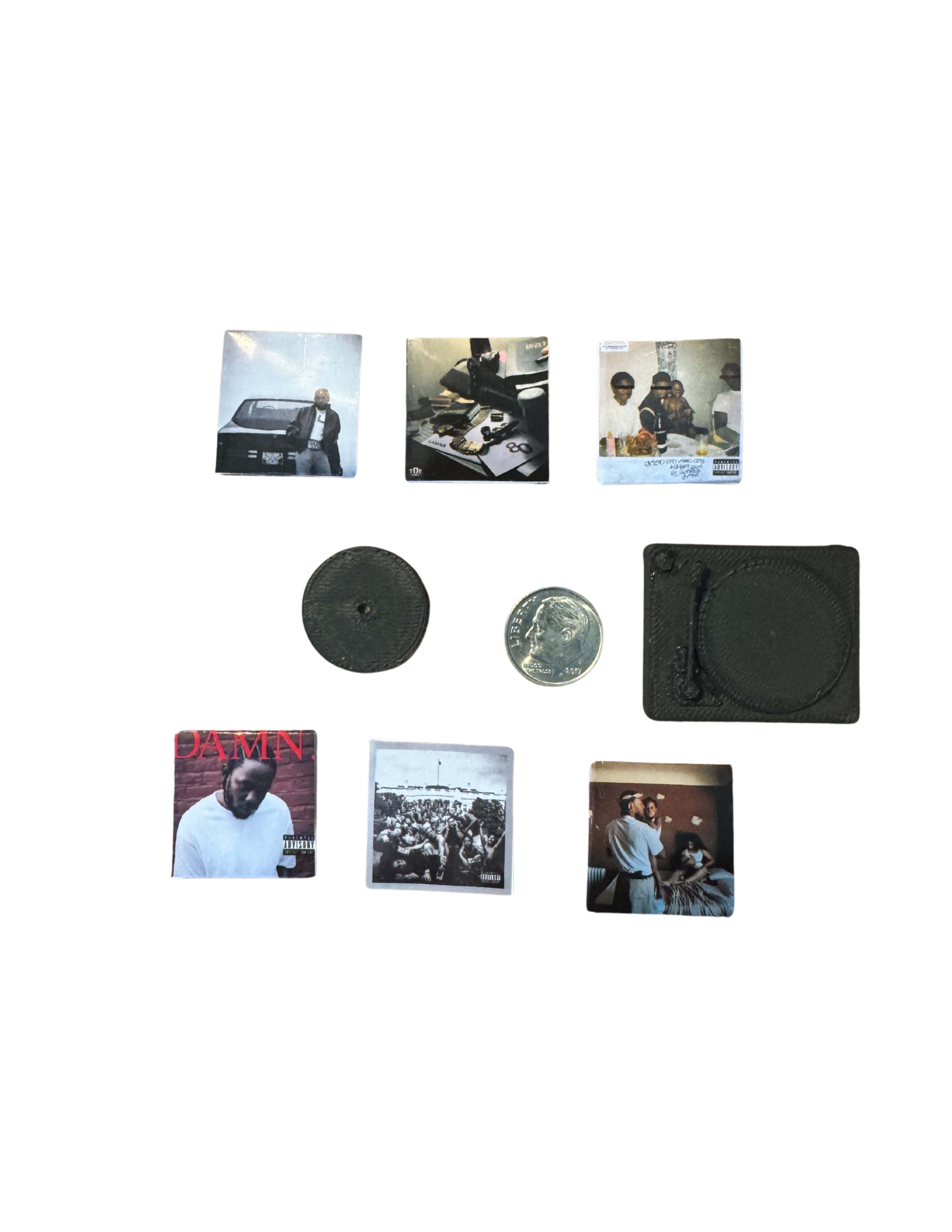 Miniature Kendrick Lamar Vinyl Albums Covers With Mini Albums Kendrick Lamar Collectible Miniatures All Titles Available