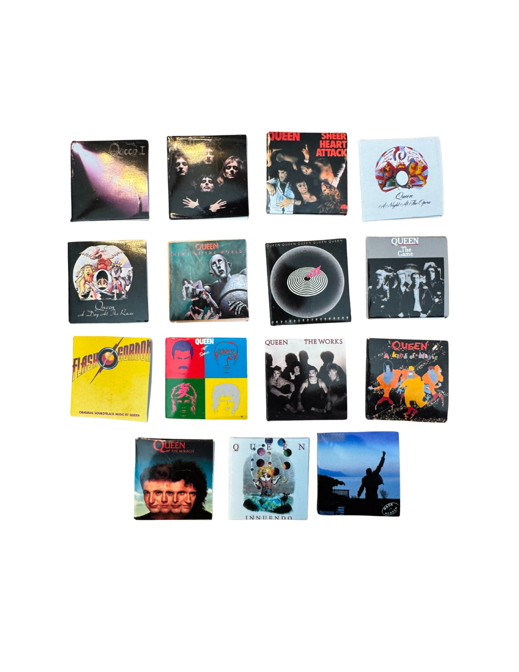 Miniature 1:12 Scale Queen Vinyl Album Covers + Mini Record