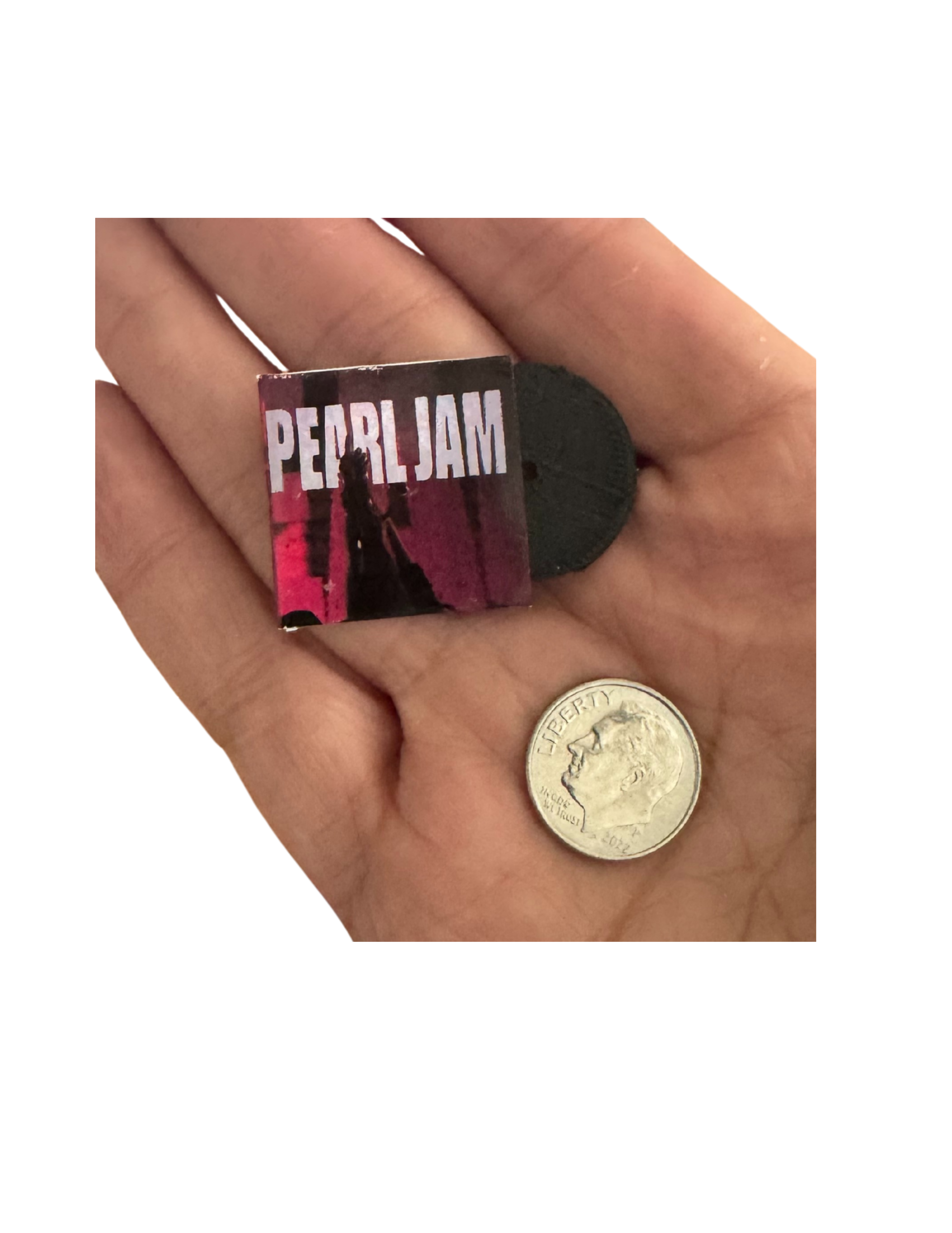 Miniature Pearl Jam Vinyl Records | 1:12 Scale | 3D Printed Record Inside | Dollhouse Music Decor, All Titles Available Pearl Jam Fam Gift