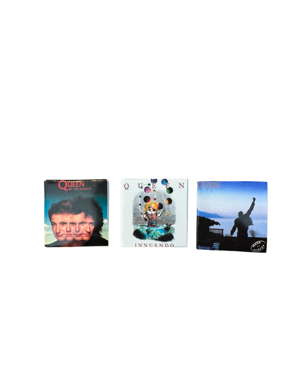 Miniature 1:12 Scale Queen Vinyl Album Covers + Mini Record