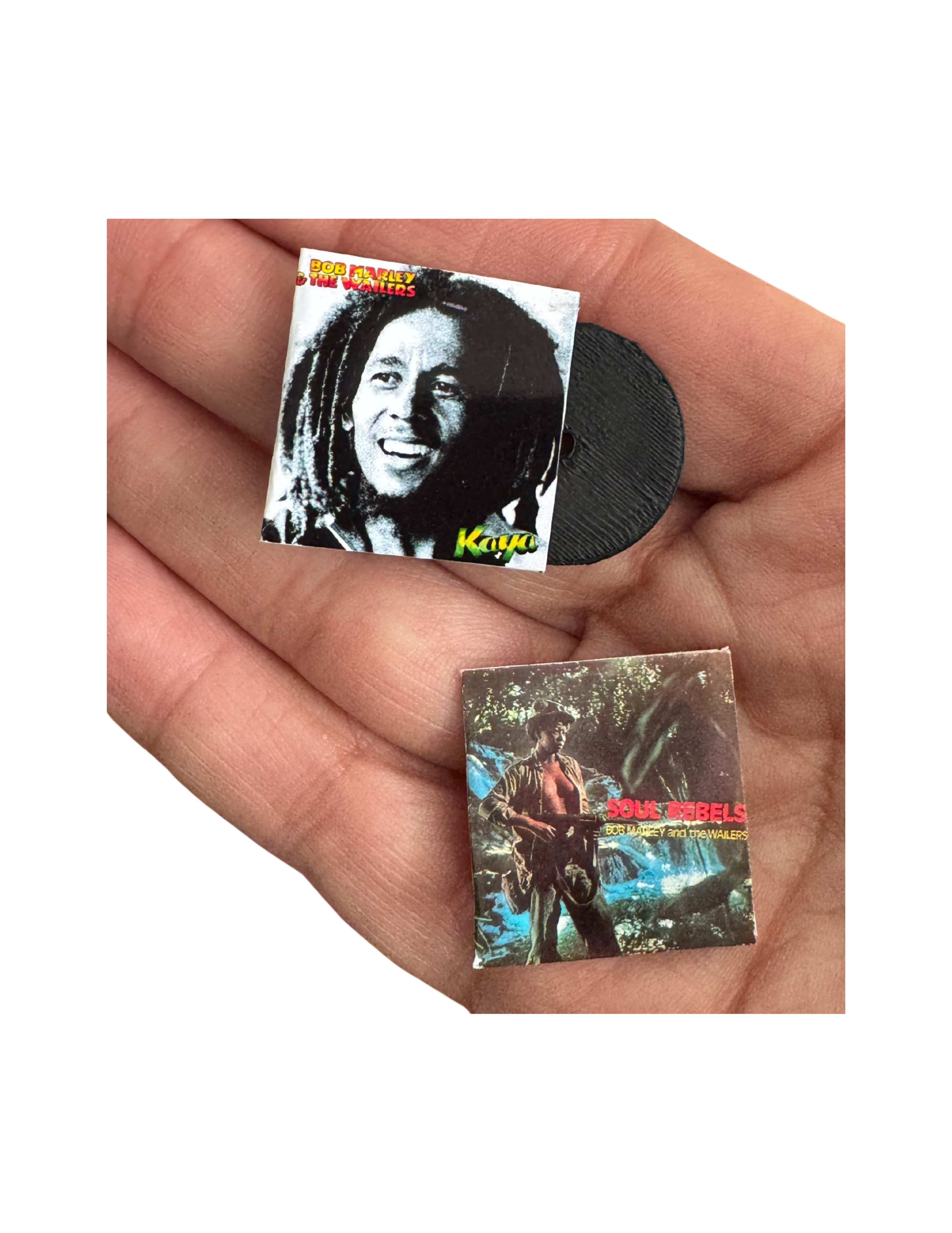 Miniature Bob Marley Vinyl Records Dollhouse 1:12 Scale Collectible Album Rasta Unique Gift Bob Marley Fan All Titles Available Mini Records